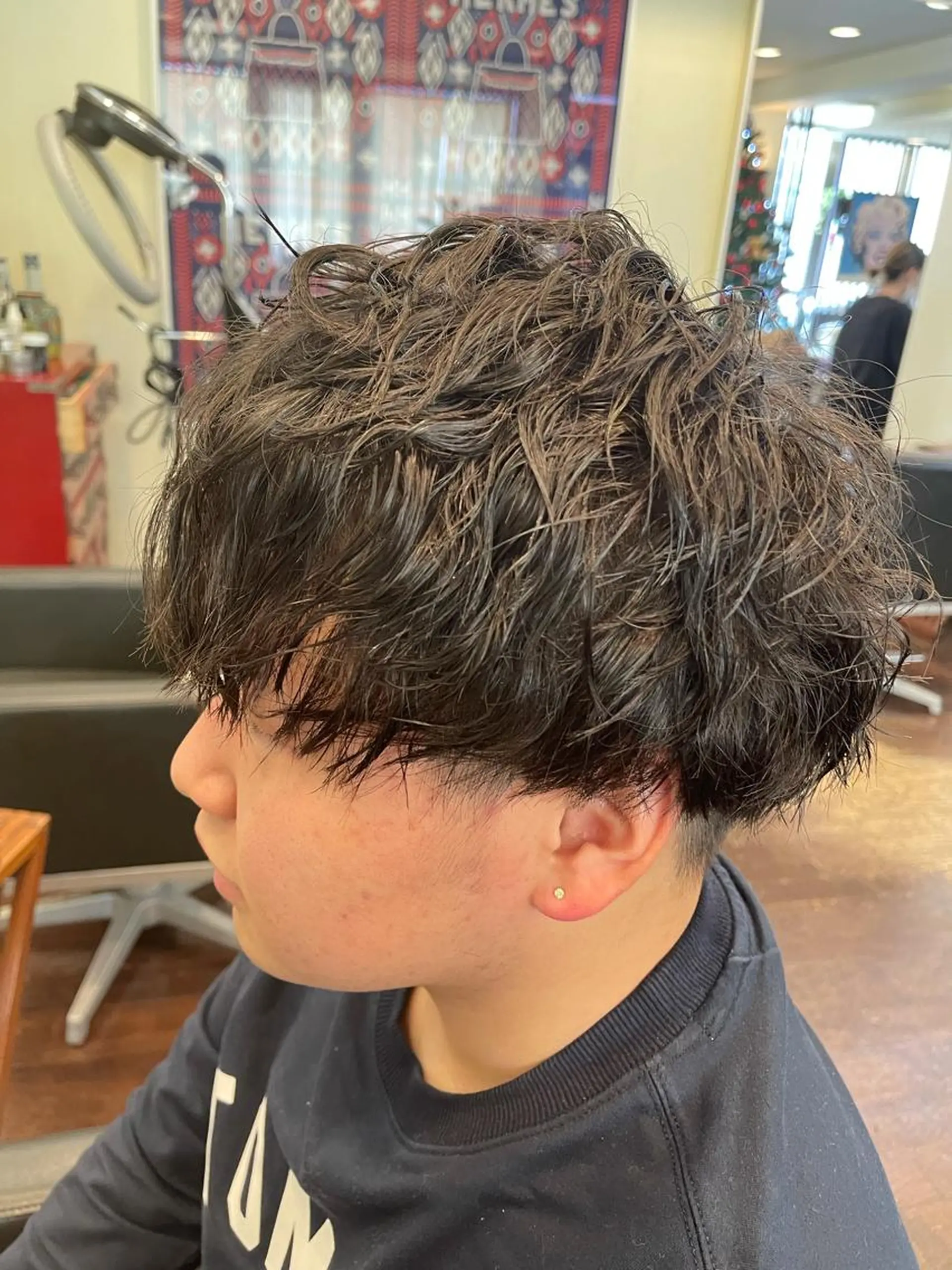 ショート カラー カット パーマ peakshair所属・髪質改善/メンズパ ーマ𝒀𝑼𝑻𝑶のヘアスタイル