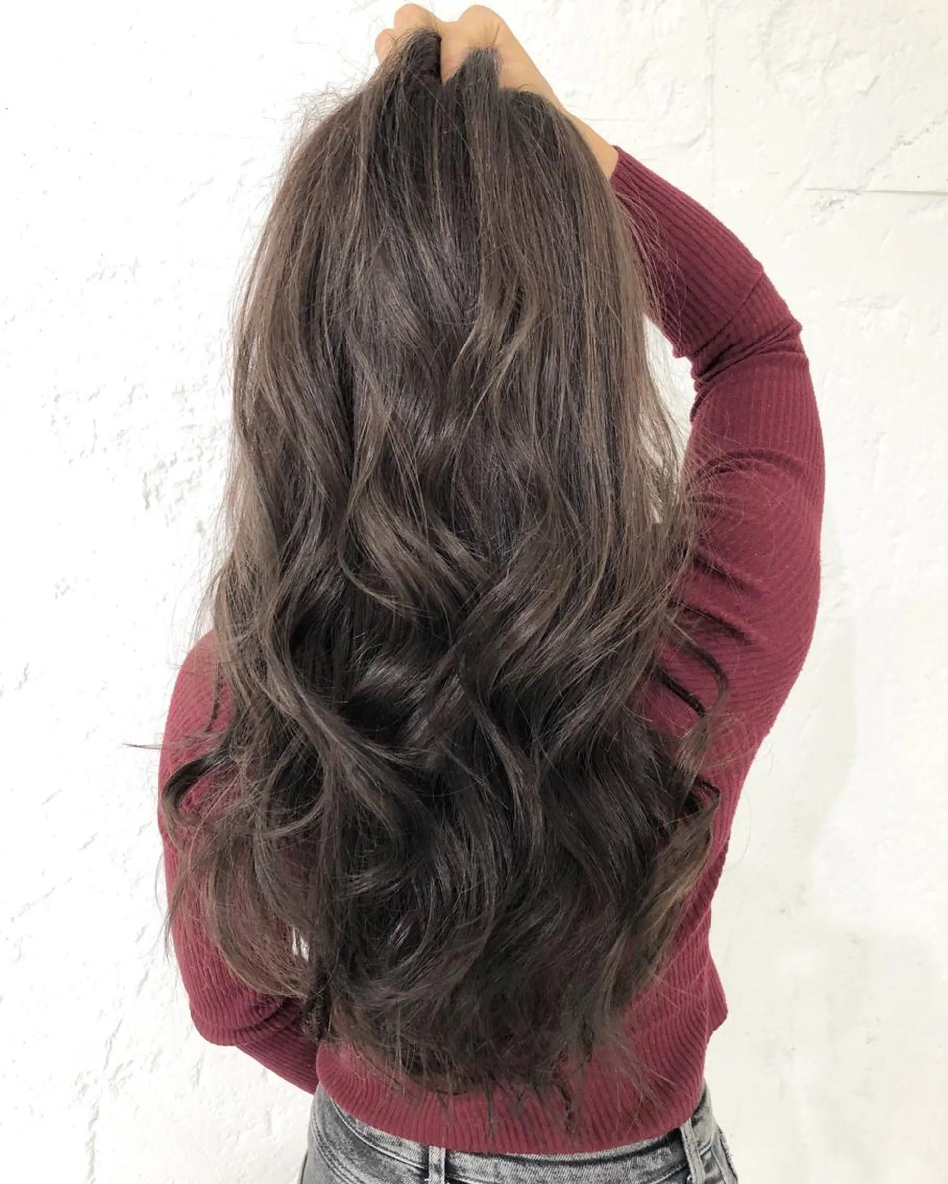 カラー グレージュ レイヤーカット BLend 渋谷のヘアスタイル