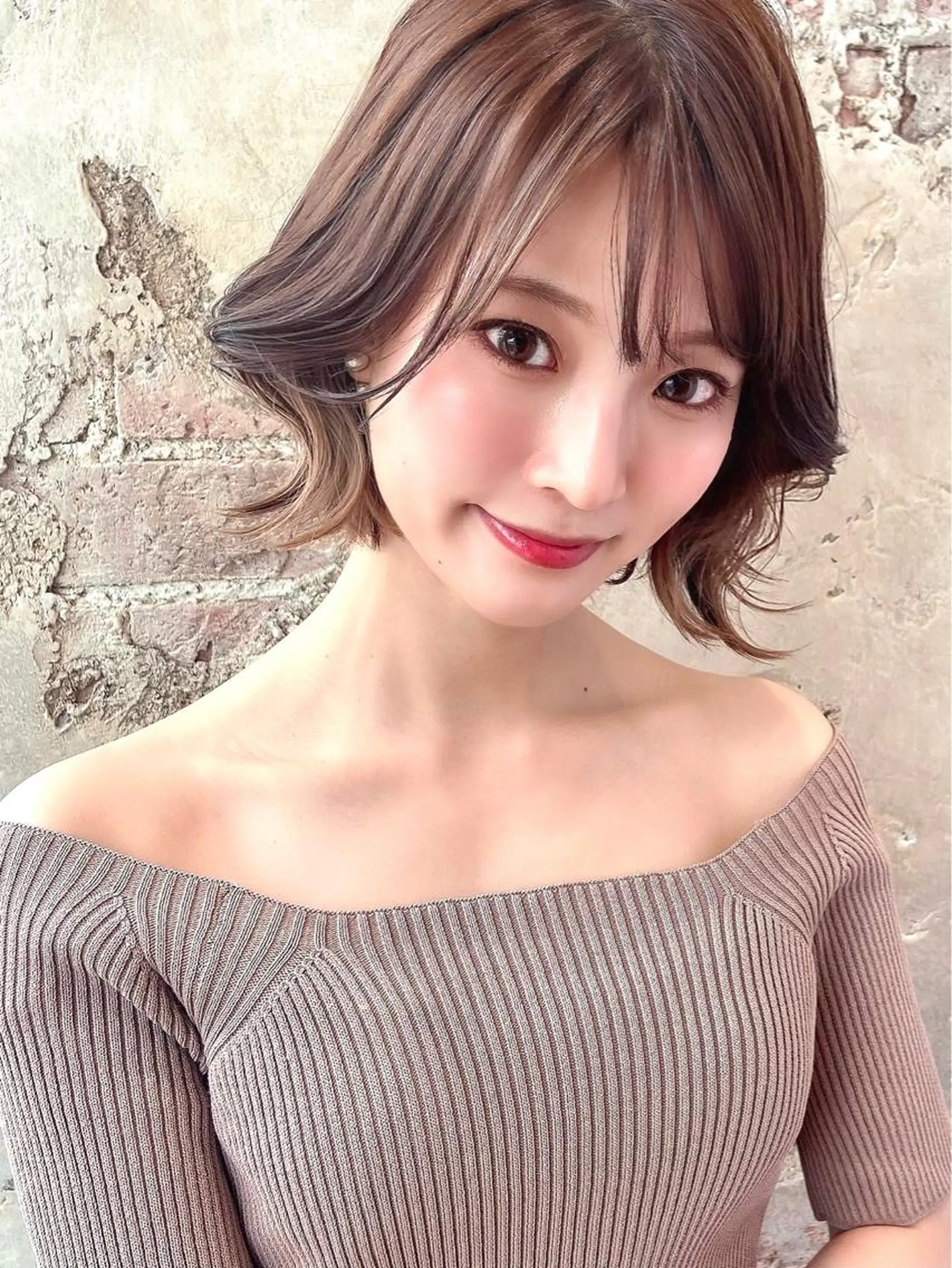 ショート カラー パーマ ヘアアレンジ ボブ くびれヘア 似合わせカット Surpass所属・🌈小顔似合わせ SHIHO🌈のヘアスタイル