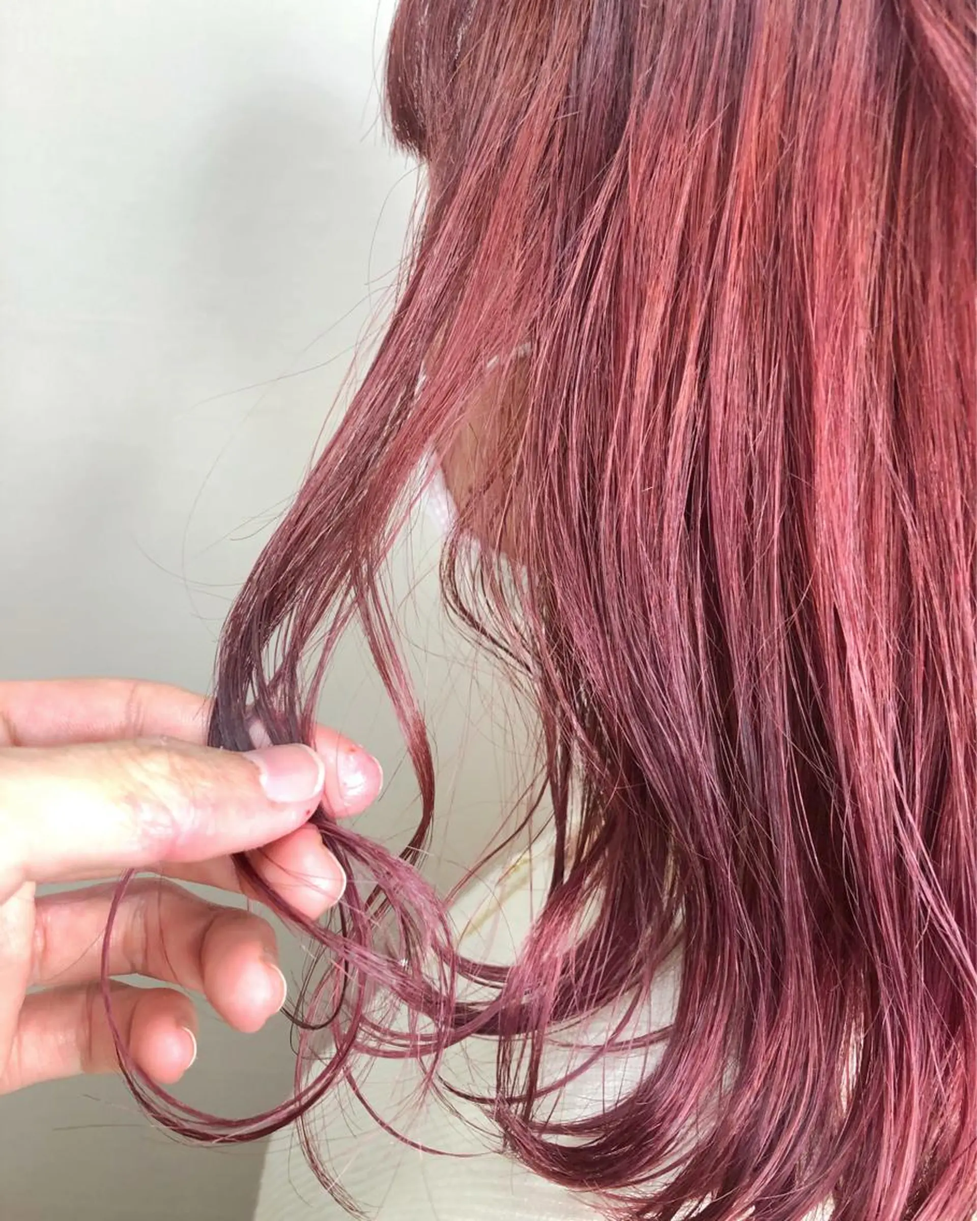 ミディアム カラー カシス ピンクカラー パーマ/ハイトーン スパイキー/神田正紀のヘアスタイル