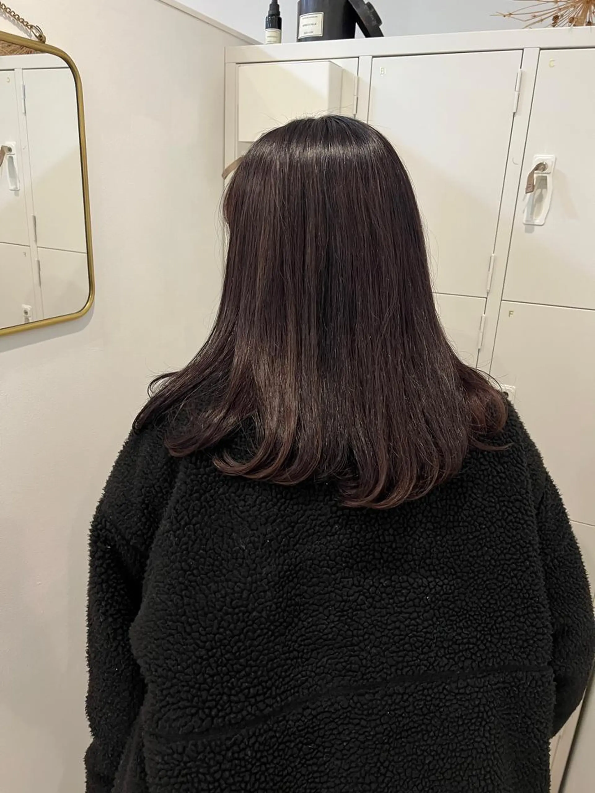 ミディアム カラー レイヤーカット ボブパーマNo.1のヘアスタイル