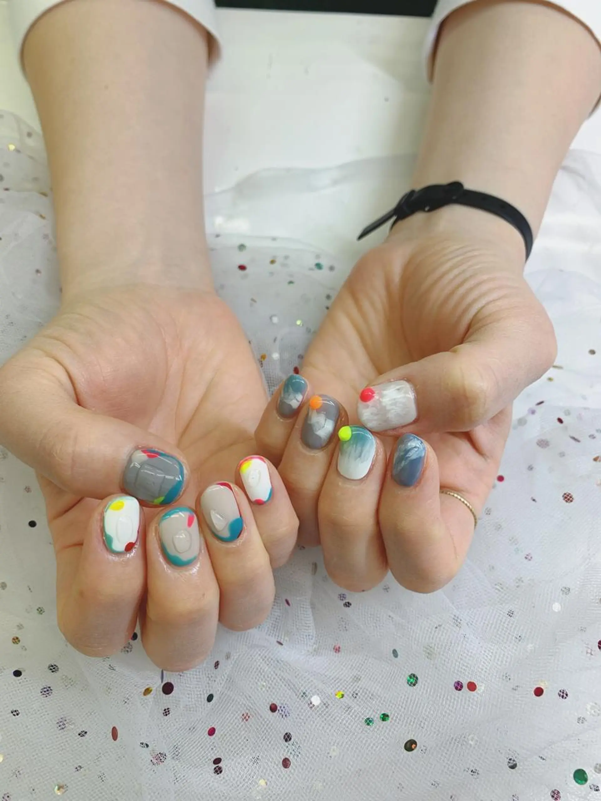 ネイル 🦋ネイルサロン ブラン🌈ゆりのネイルデザイン