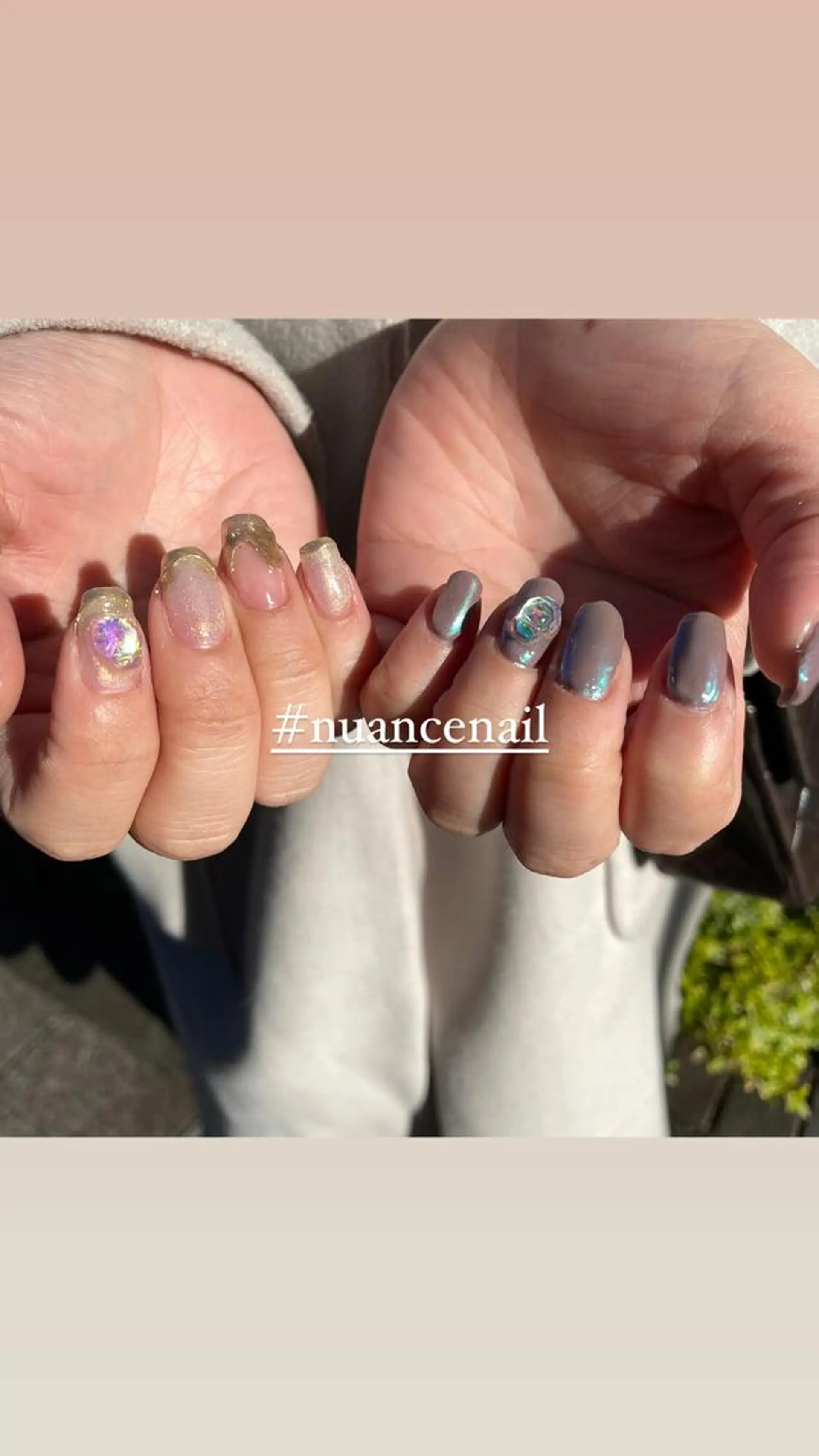 ネイル ニュアンスネイル ハンドネイル 淡色ネイル 🎀moeのネイルデザイン
