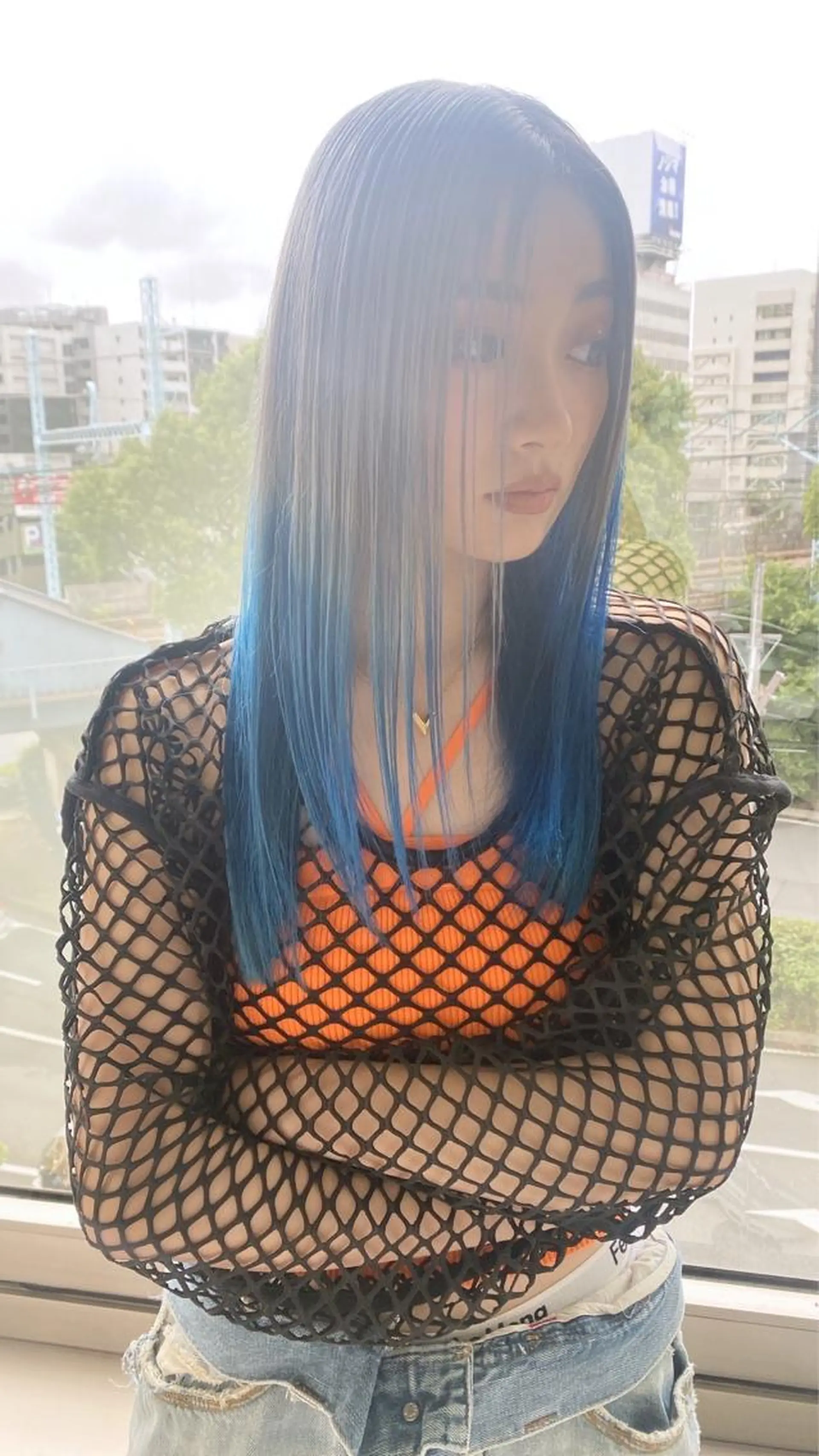 ミディアム カラー カット ヘアカラー トリートメント 小笠原 悠斗のヘアスタイル