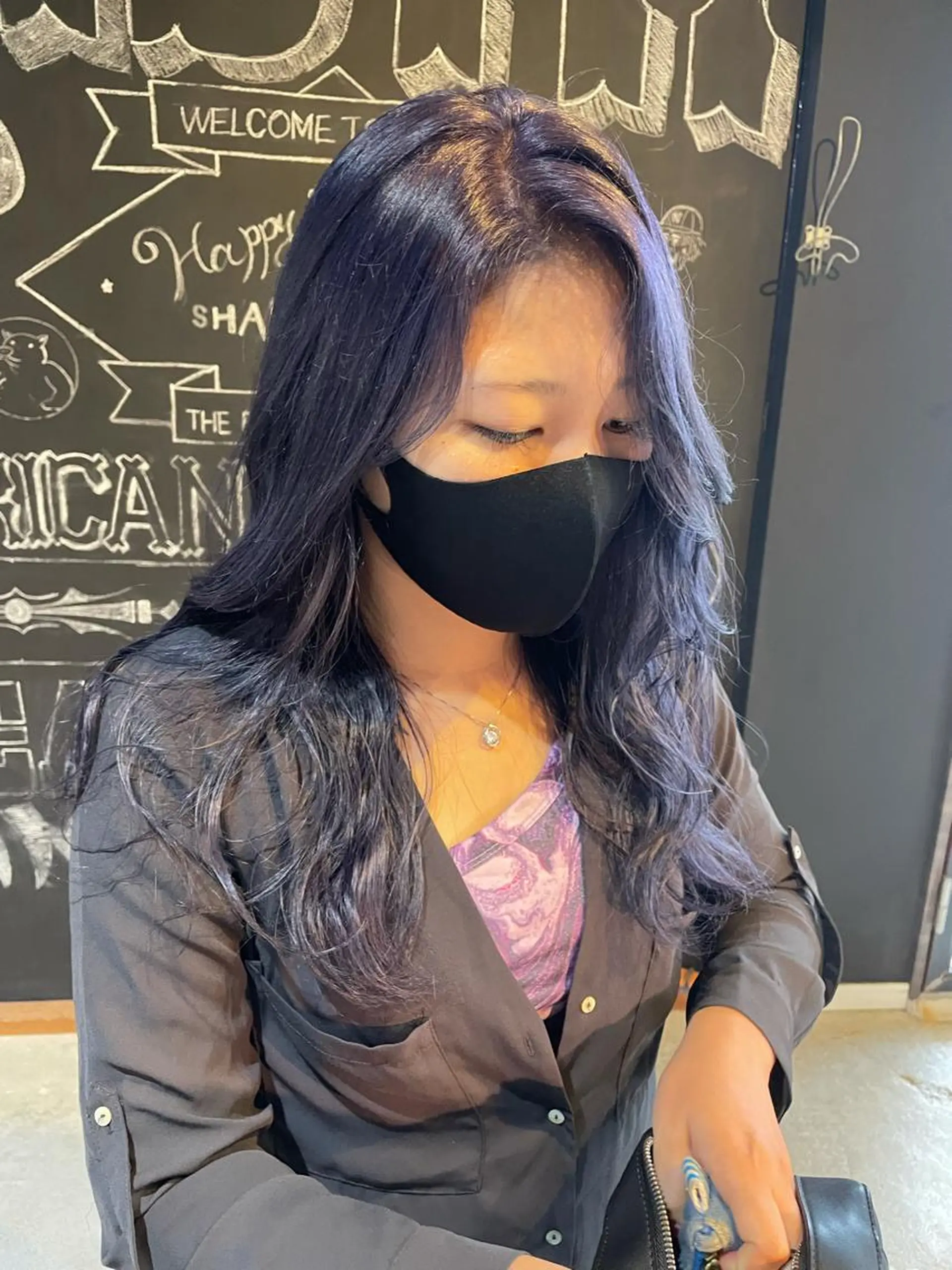 ロング カラー 中根 亜莉紗のヘアスタイル