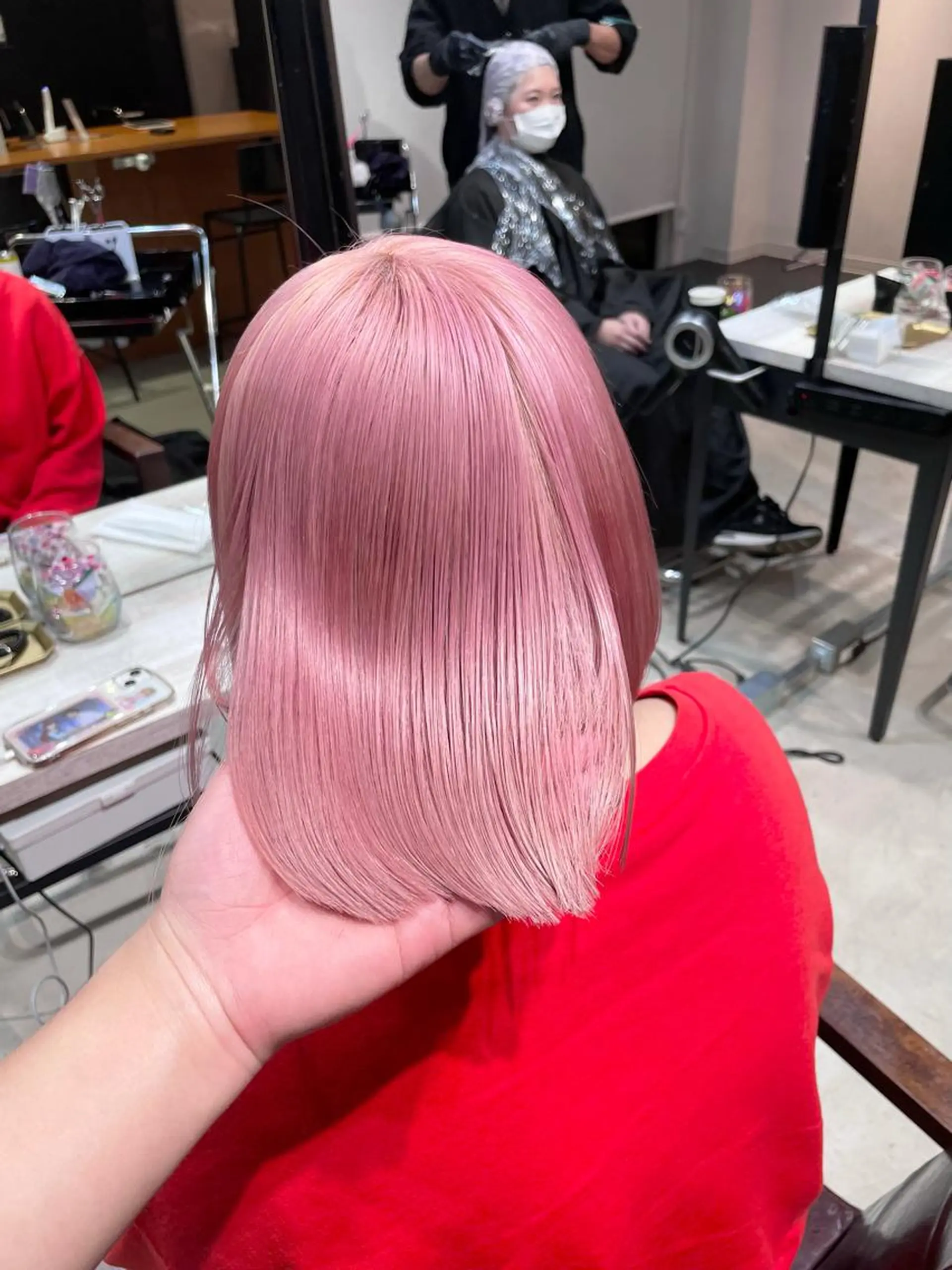 ミディアム ヘアカラー ブリーチカラー特化 碇　英朗のヘアスタイル