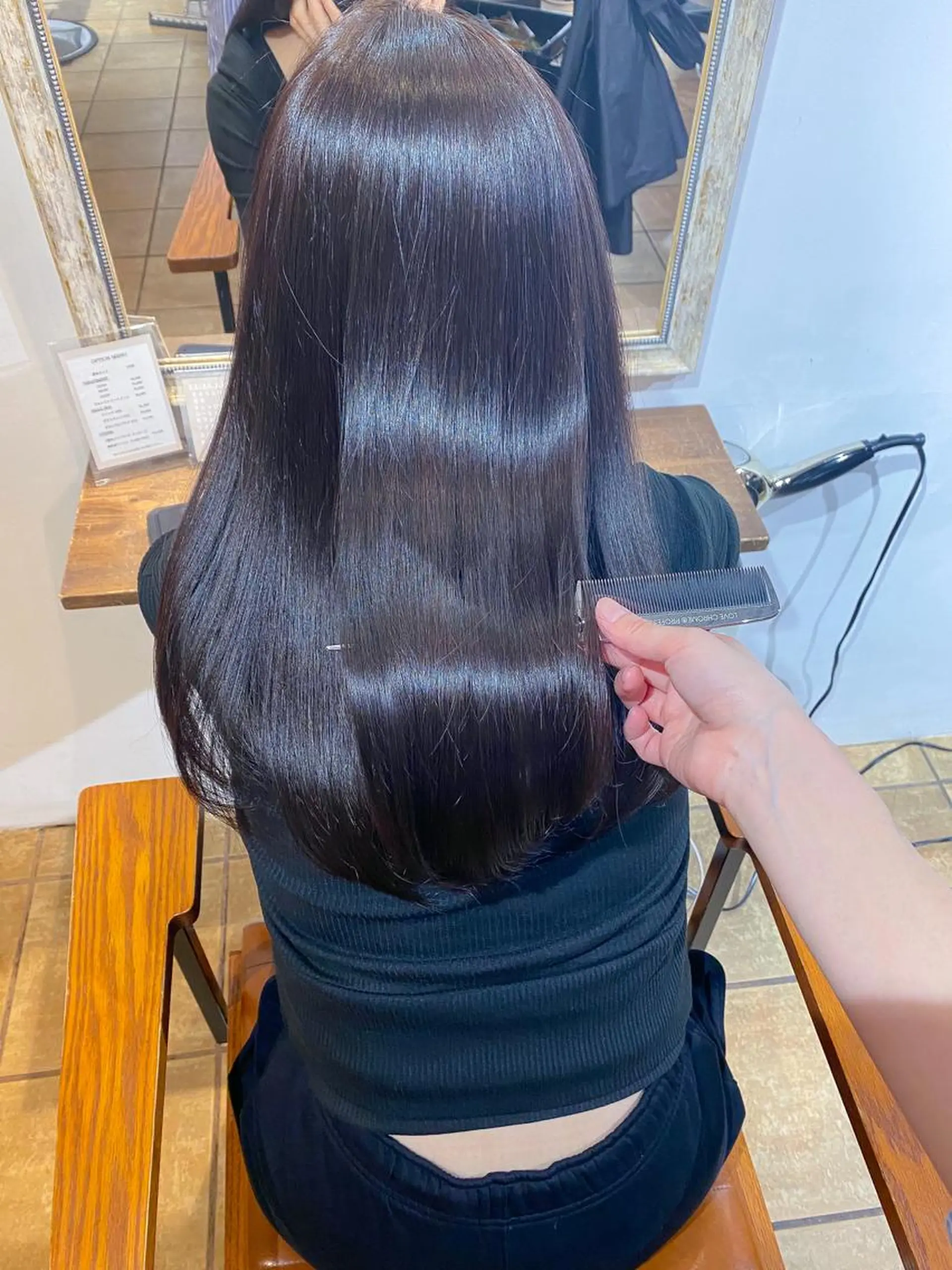 ロング カラー カット ヘアカラー トリートメント Joule銀座 石山あやのヘアスタイル