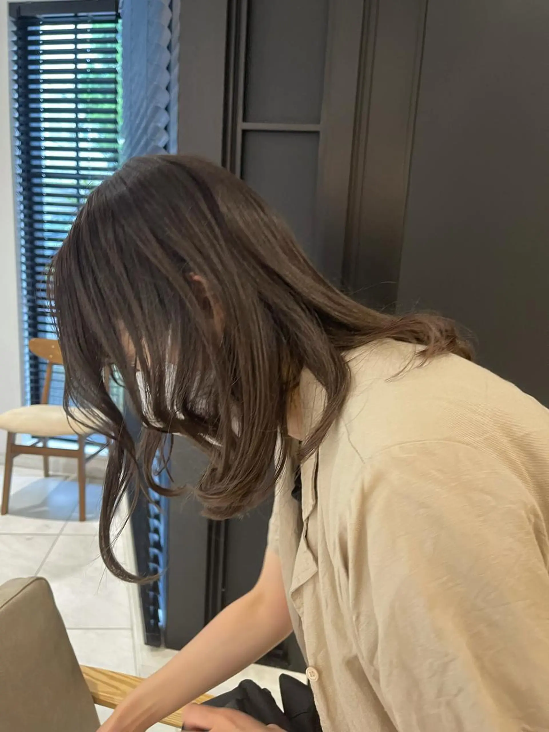 カラー ベージュカラー 透明感カラー ヘアカラー トリートメント ヘッドスパ ヘアセット ラベンダー/レイヤー スタイル🤎mamiのヘアスタイル