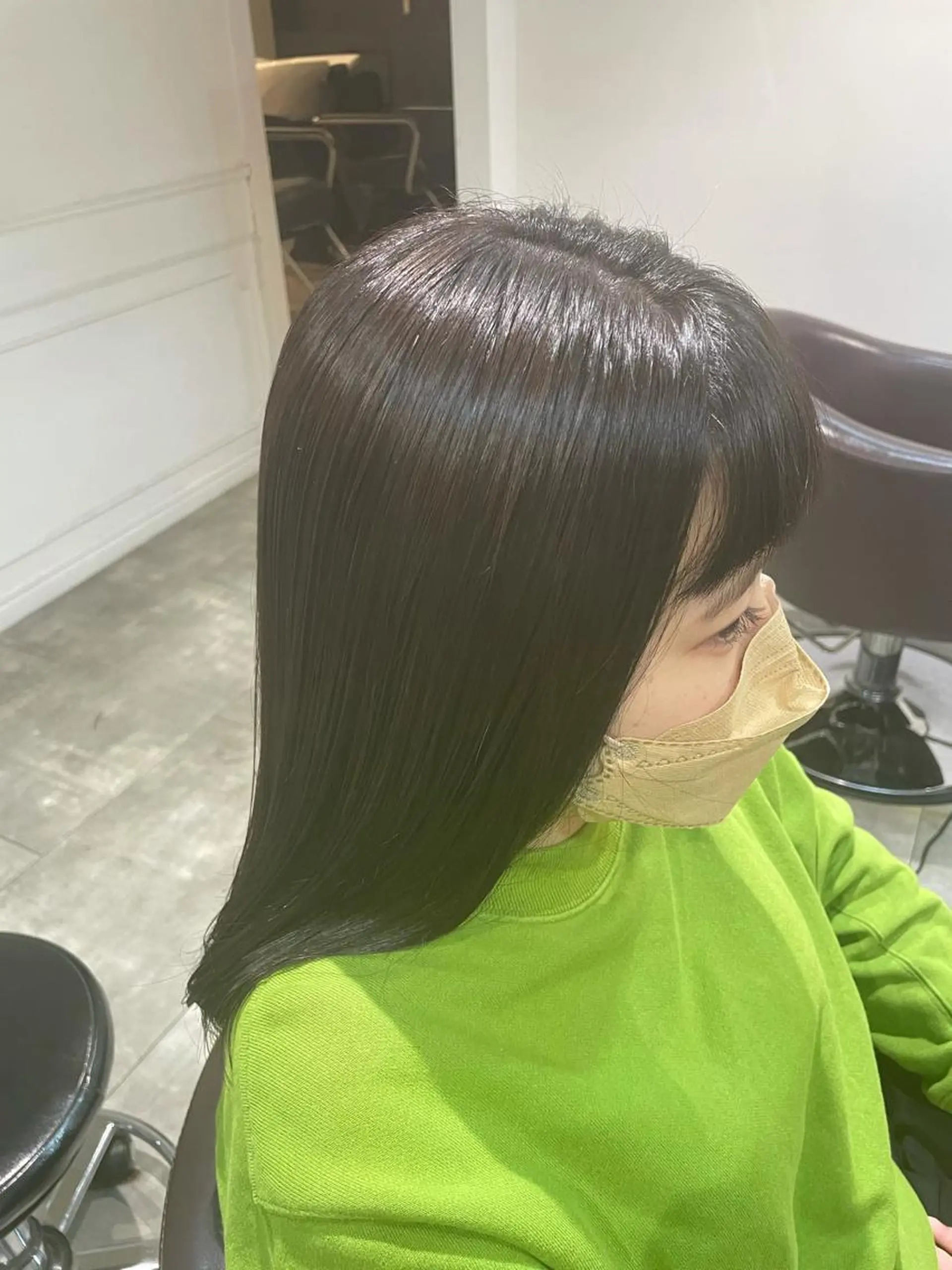 ミディアム カラー 縮毛矯正 トリートメント ボブ美容師 /馬場 翼のヘアスタイル