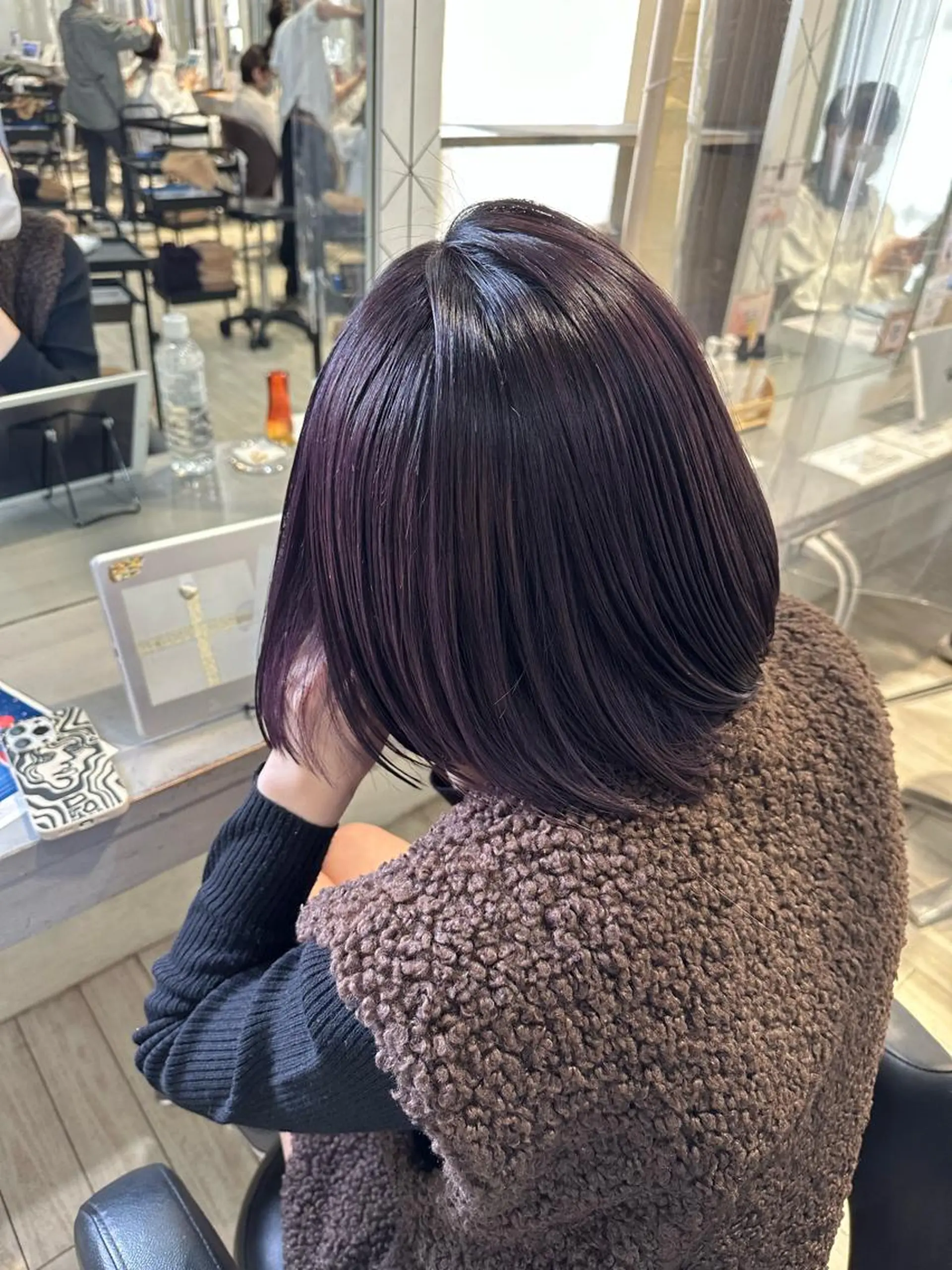 ミディアム カラー 小島 咲音/艶カラー /酸性ストレートのヘアスタイル