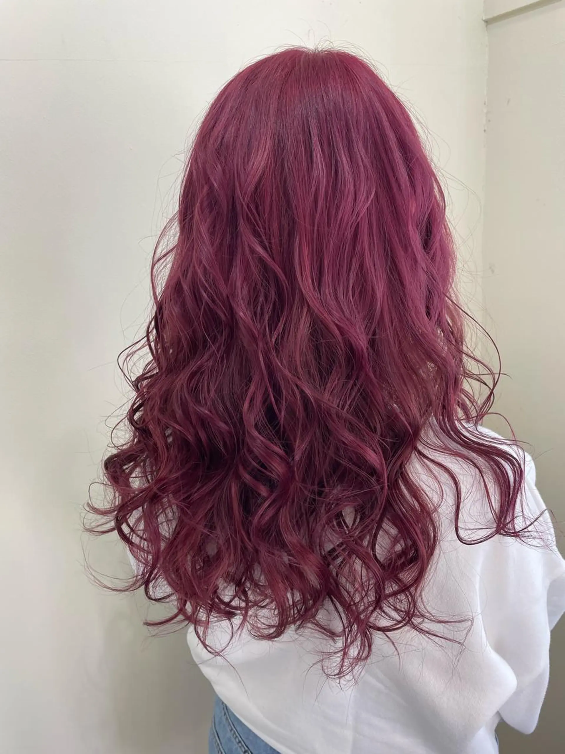 セミロング カラー シールエクステ セミロングパーマ バレイヤージュ ブリーチ ケアブリーチ WEST OLAND加藤圭介のヘアスタイル