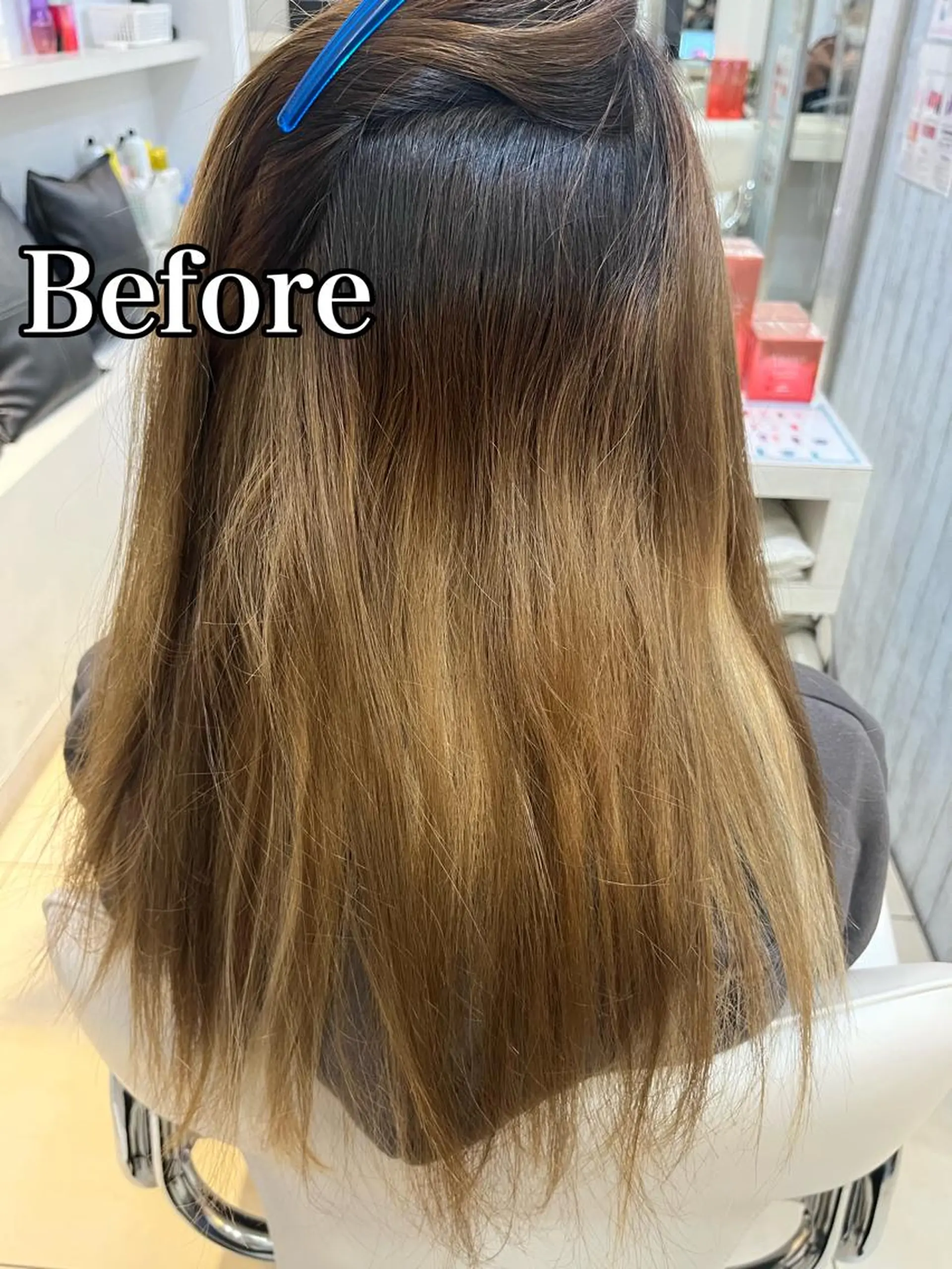 ロング パーマ 髪質改善 ストレートパーマ 【髪質改善】 美髪/久岡徹也のヘアスタイル