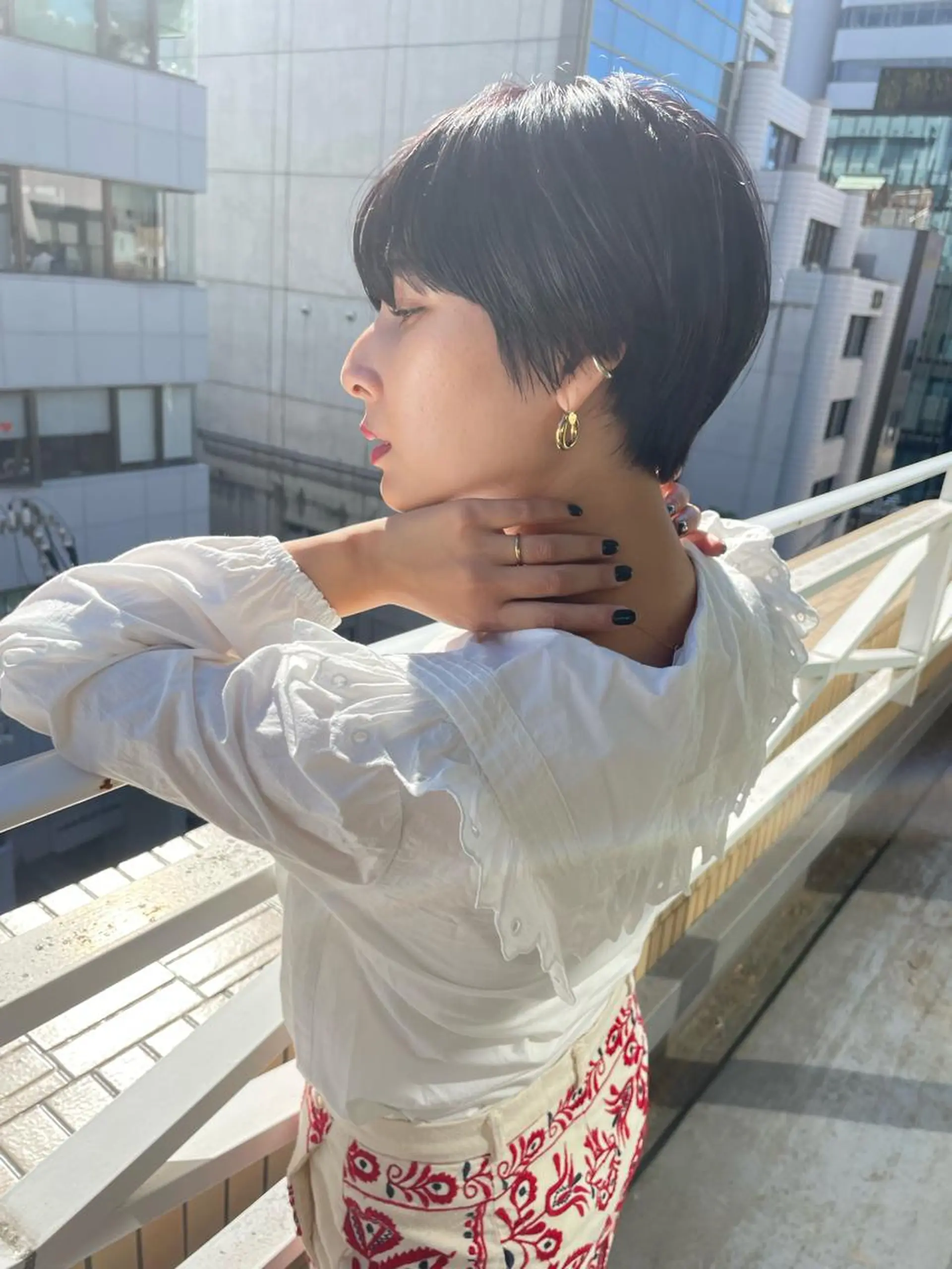 ショート カラー ショートボブ ベリーショート オリーブカラー ボブ マニッシュショート ショート/ボブ専門 宮脇美奈/南船場のヘアスタイル