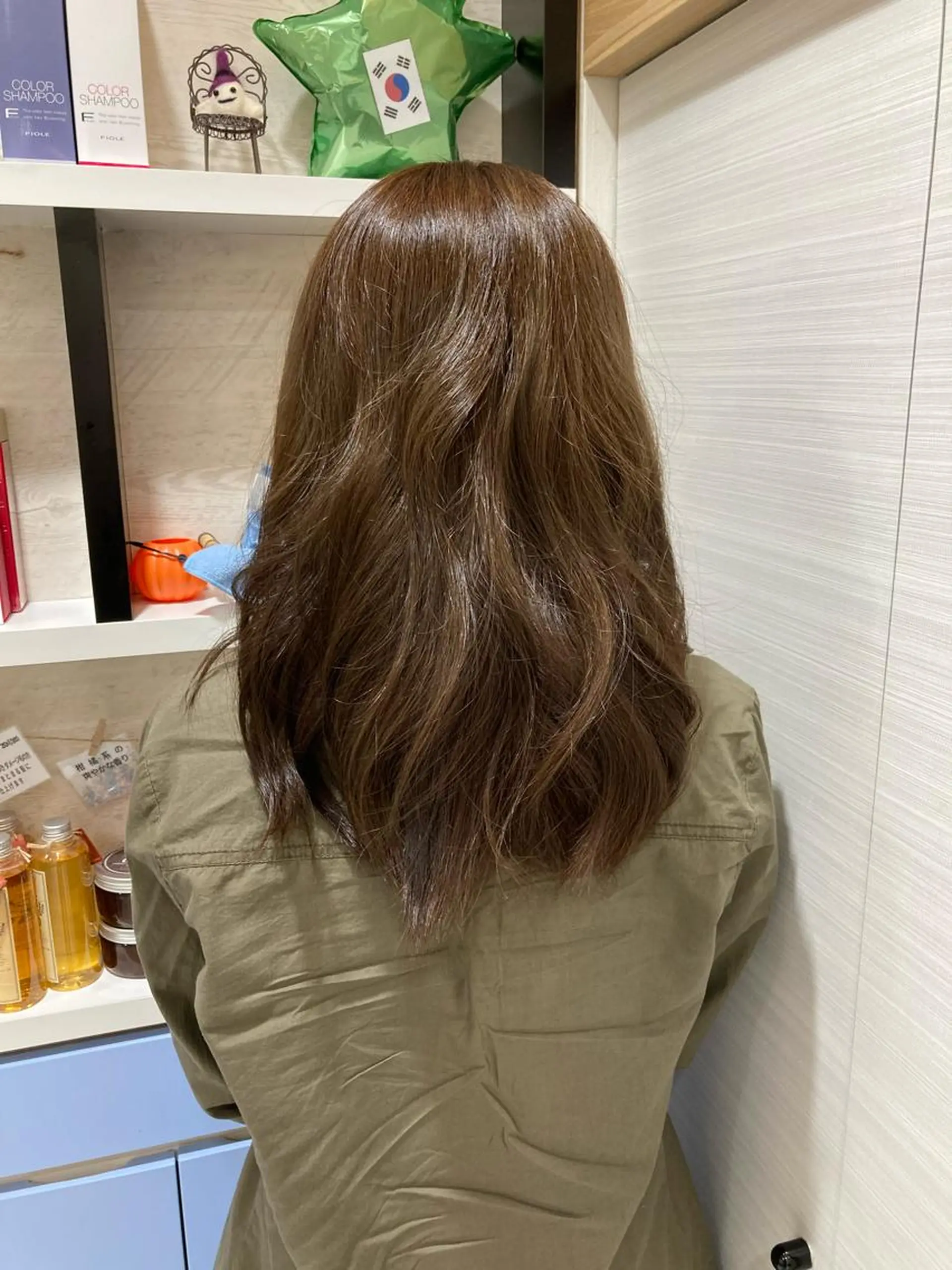 セミロング カット ヘアカラー トリートメント 上野湧太 髪質改善/艶カラーのヘアスタイル