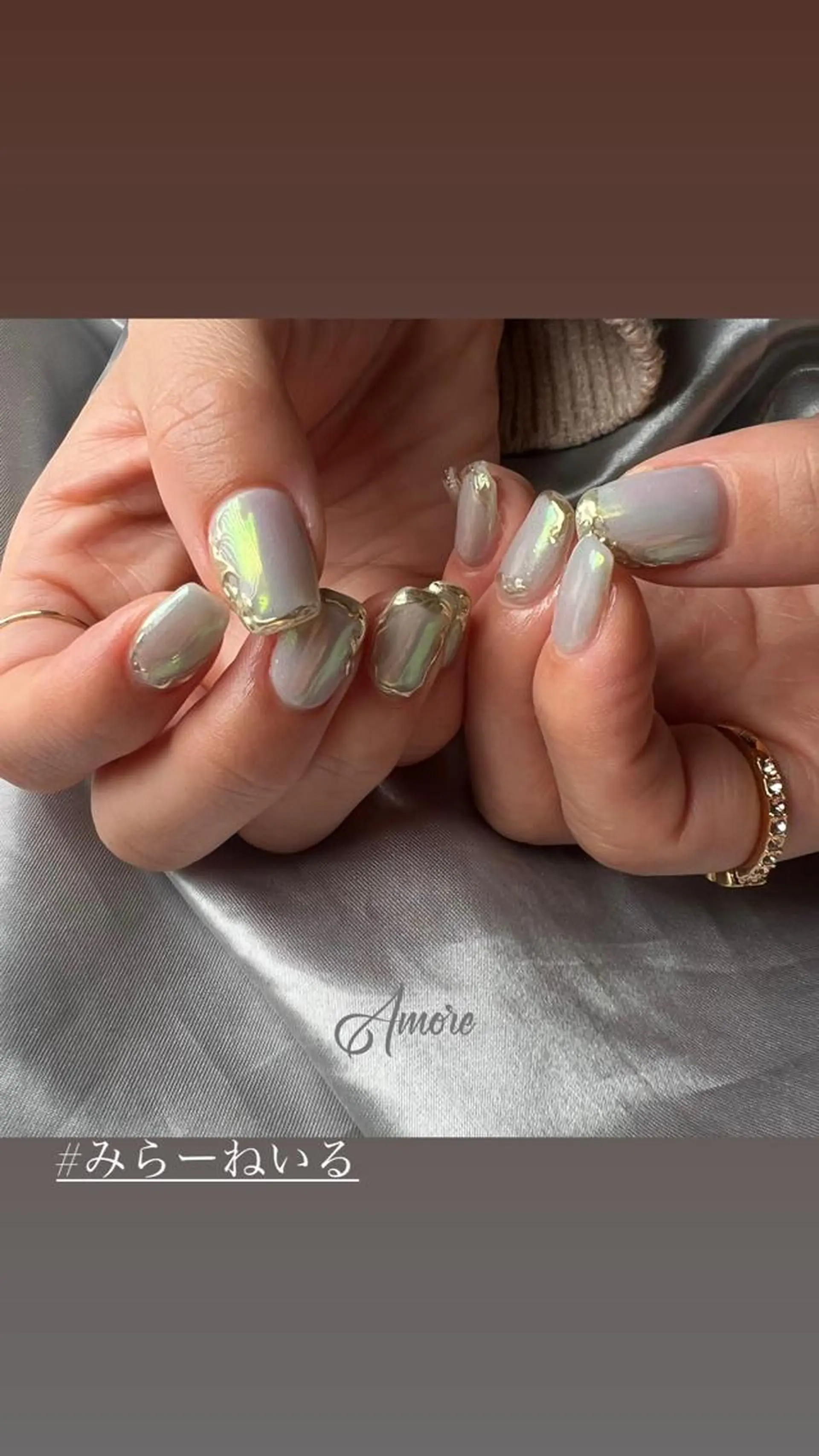 ネイル ジェルネイル 韓国ネイル ミラーネイル オフィスネイル パラジェル You kyehwaのネイルデザイン