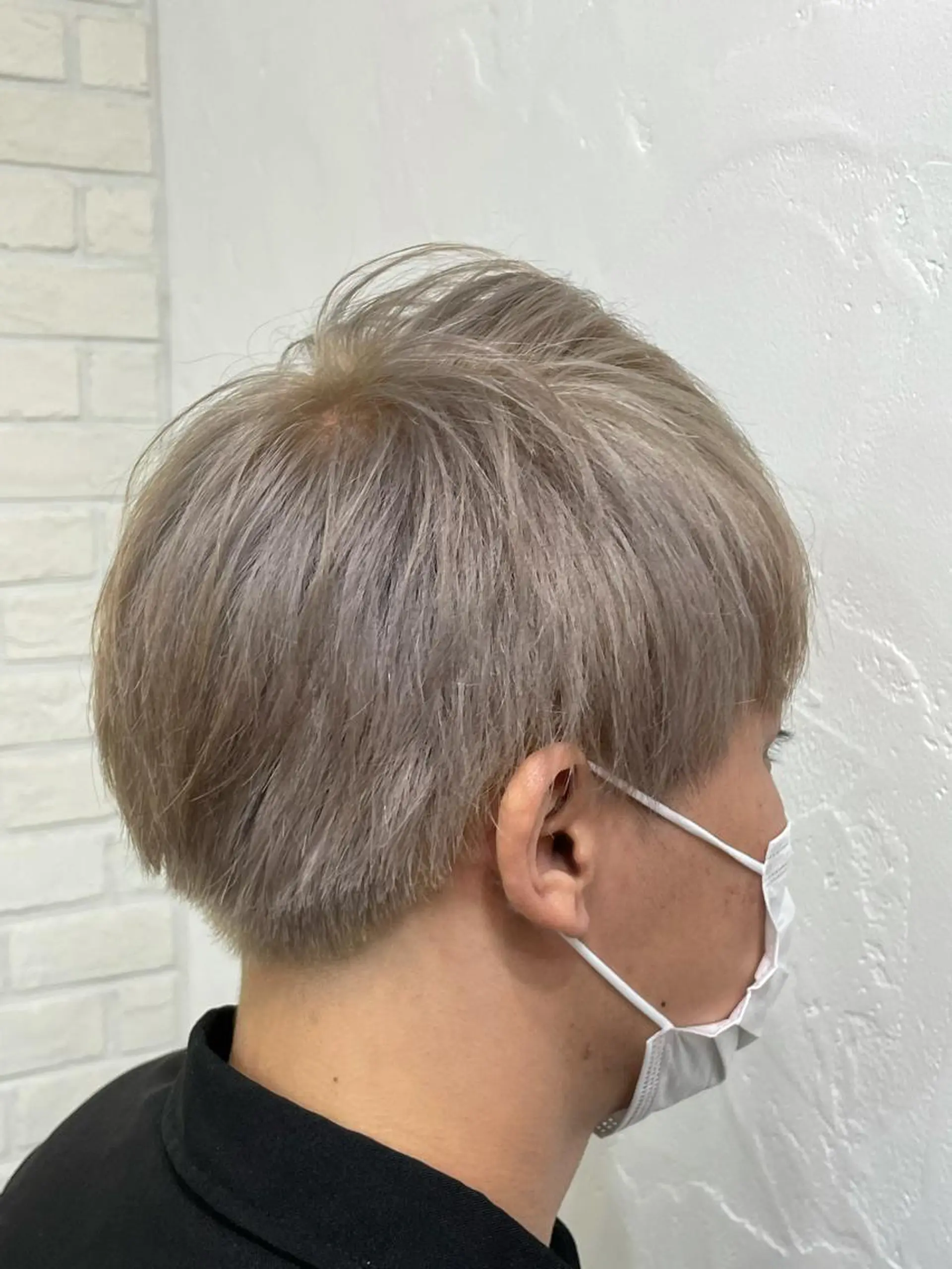 ショート カラー メンズ hair living Liko池袋東口店所属・✨透明感カラー🌱 上村　舜のヘアスタイル