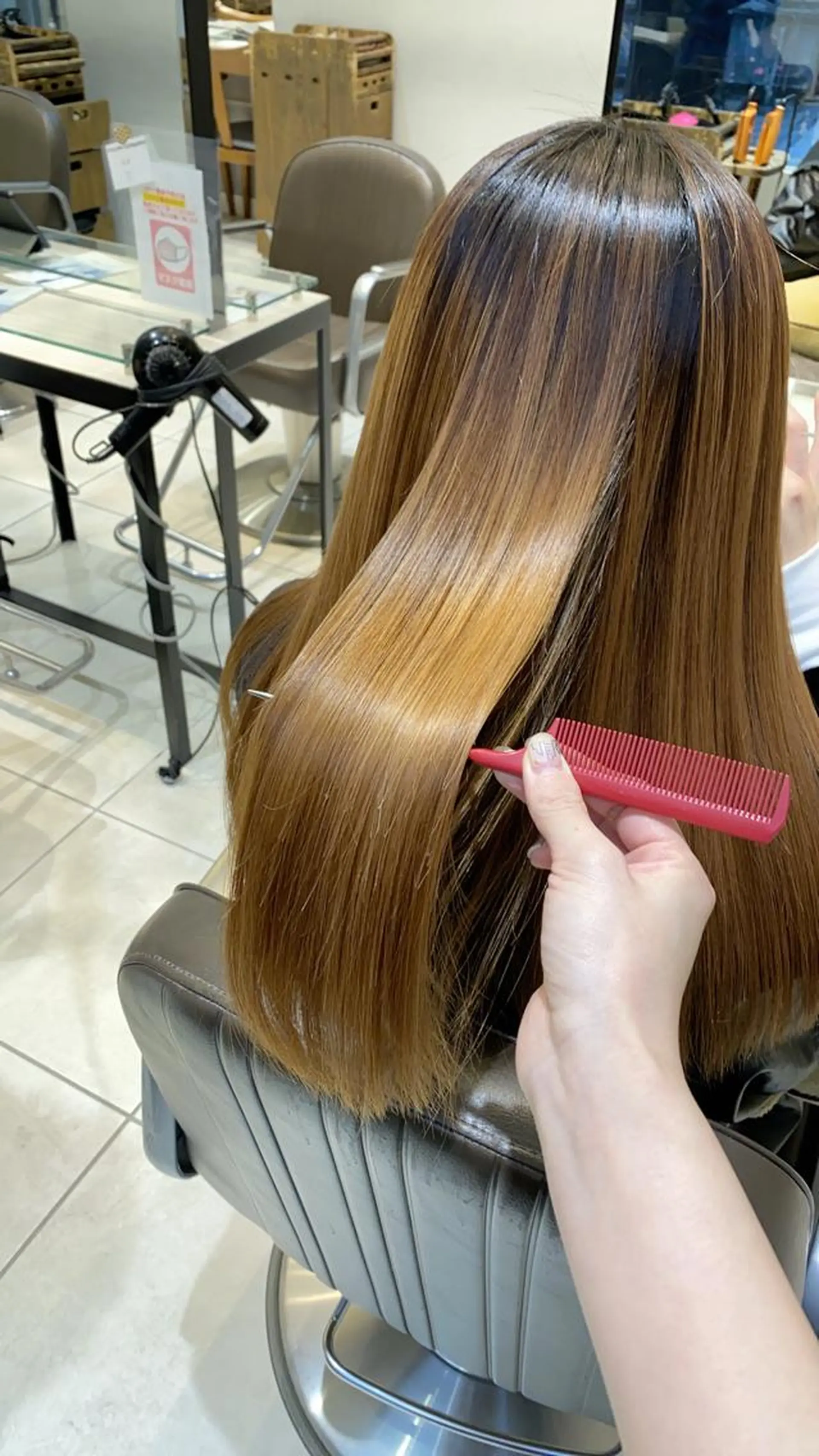 ロング 似合わせ艶髪カラー ❤️ハダユミのヘアスタイル