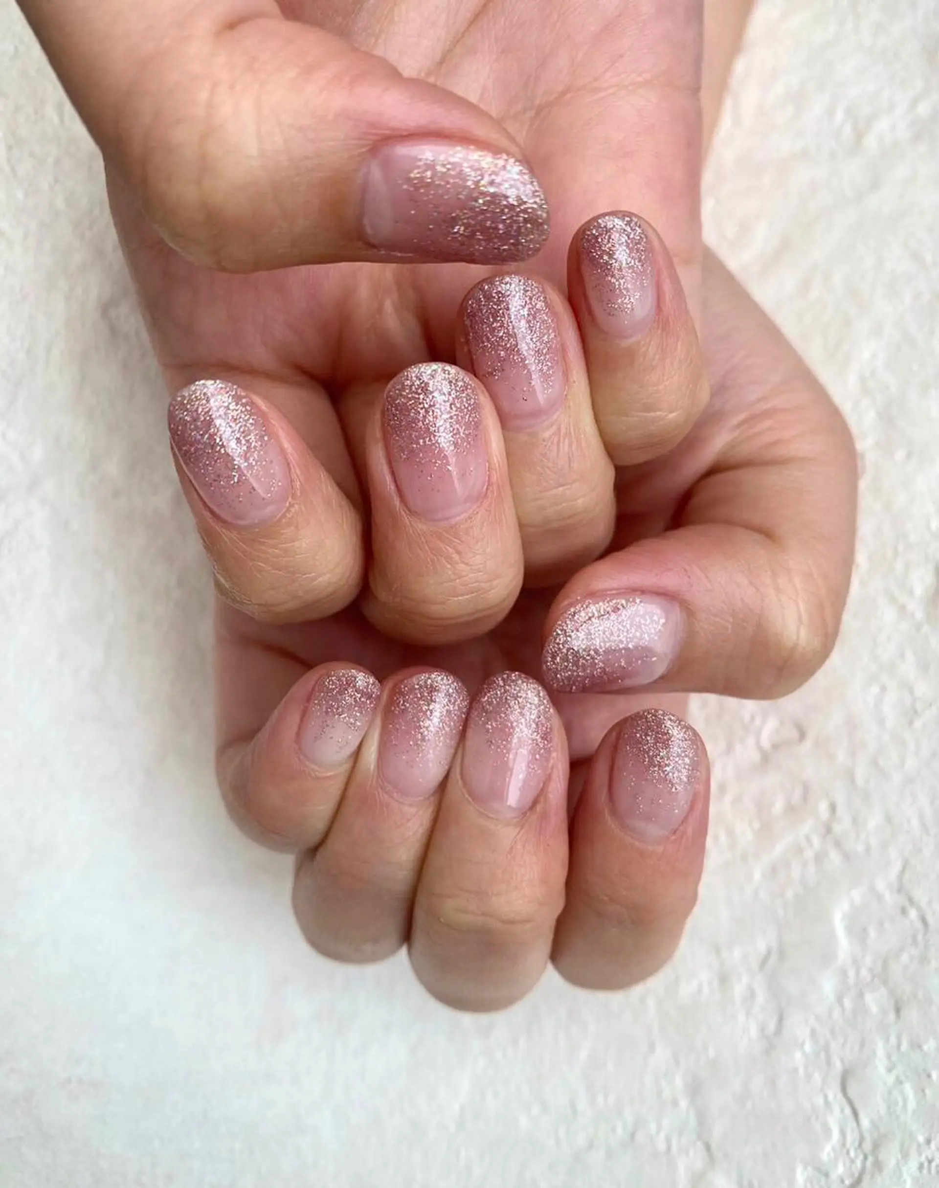 ネイル グラデーション ラメ(グリッター) ラメグラデーション emu nail yuのネイルデザイン