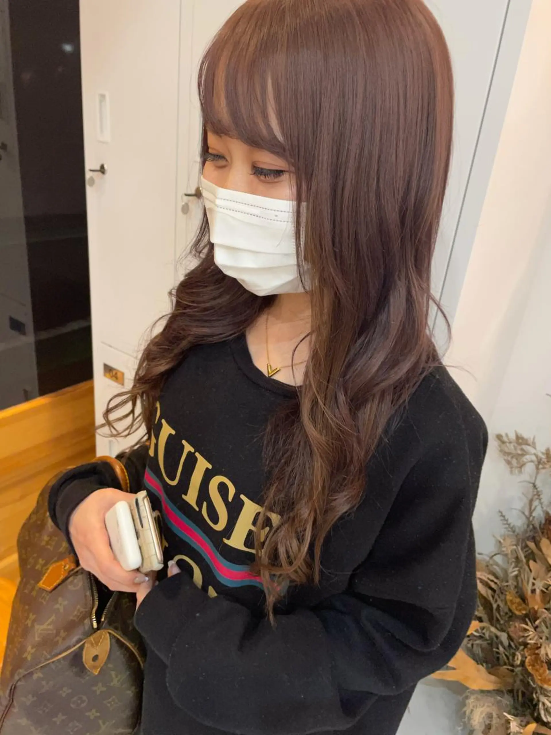 ロング カラー ベージュカラー ブリーチ ラベンダーカラー ラベンダーピンク ブリーチなしカラー ヘアカラー 中目黒🌼 🌼ハナのヘアスタイル