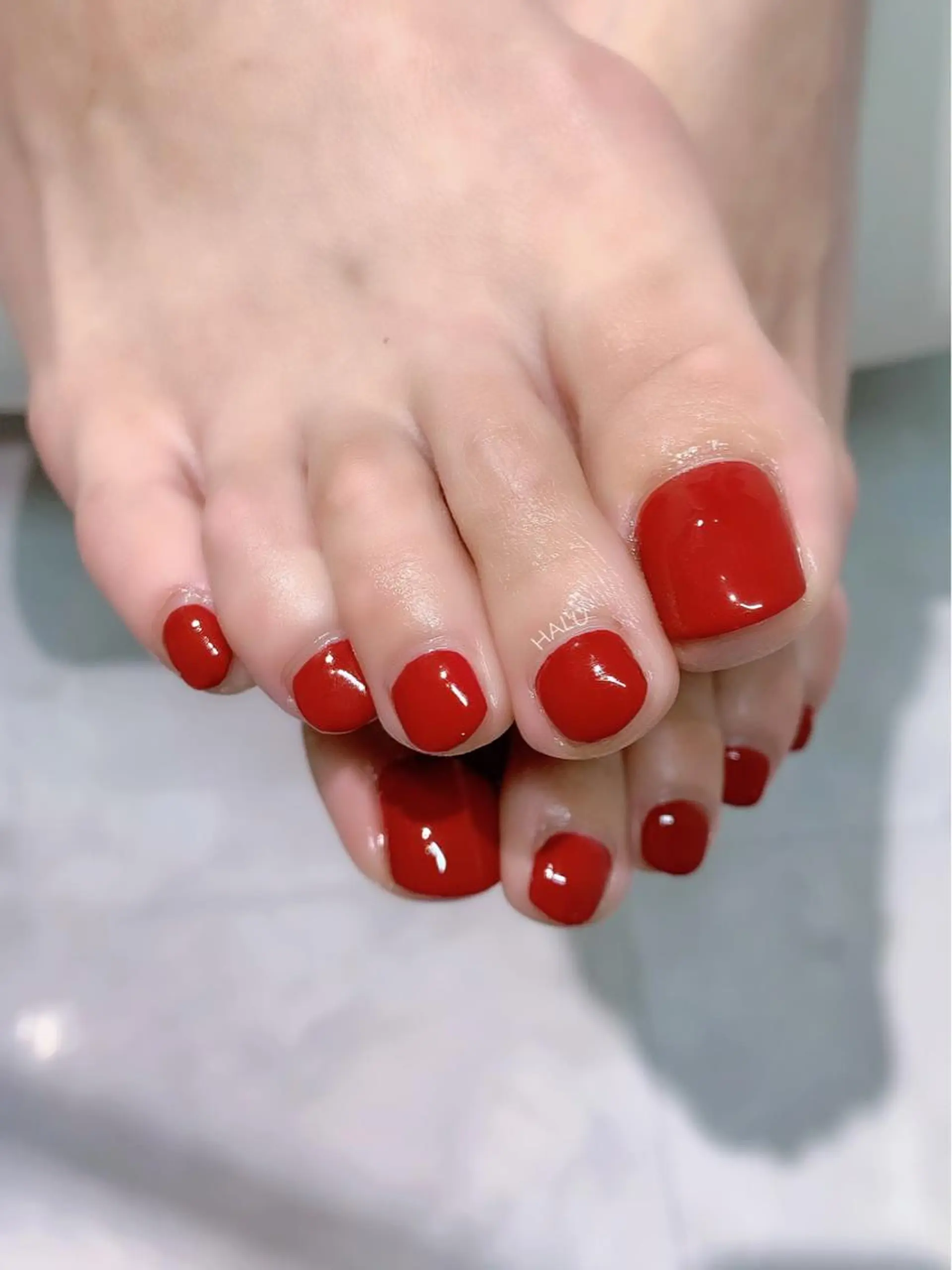 ネイル 赤色 HALU ハルのネイルデザイン
