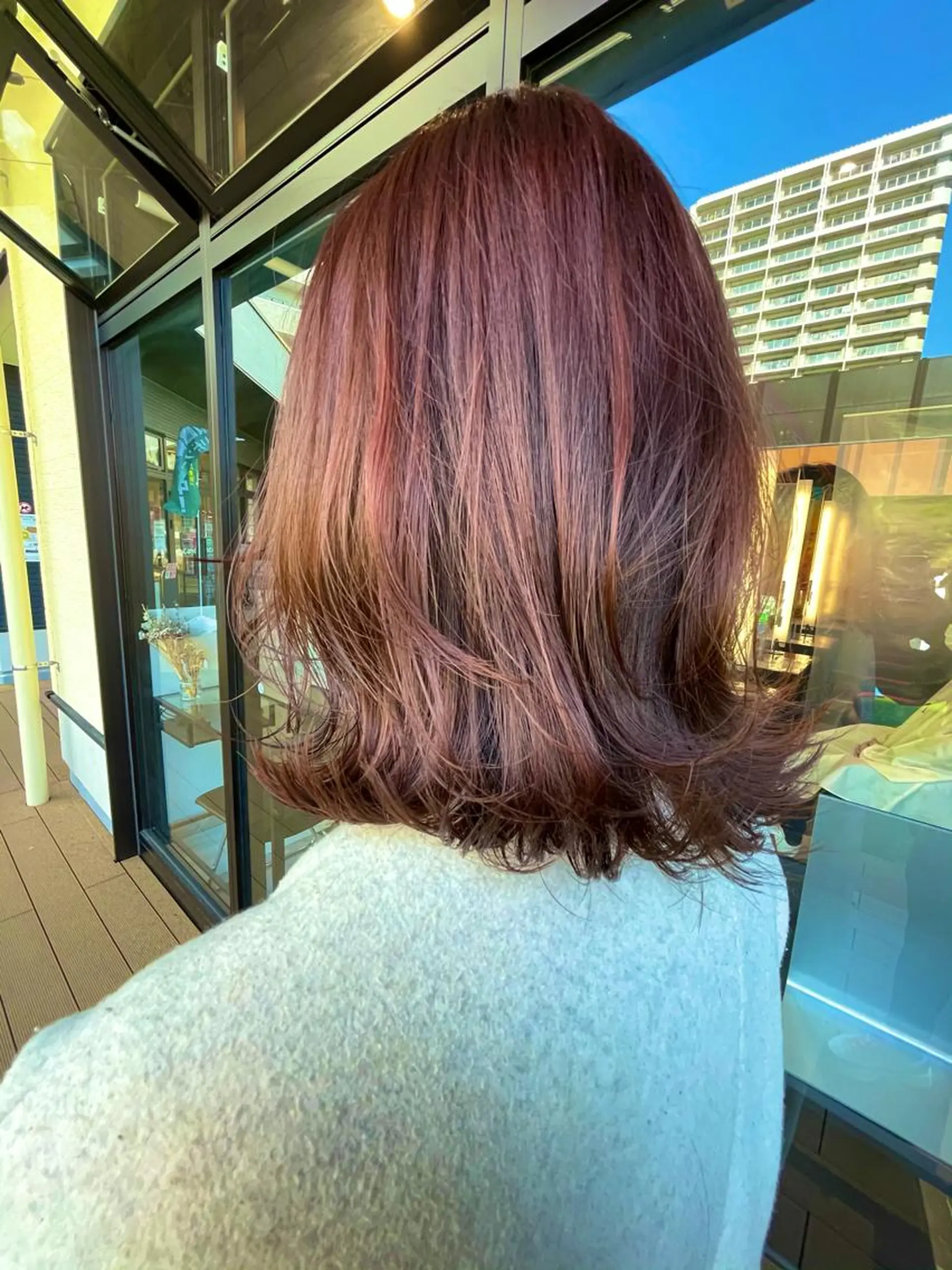 ミディアム カラー レッドカラー メンズヘア特化 崎田 成人のヘアスタイル