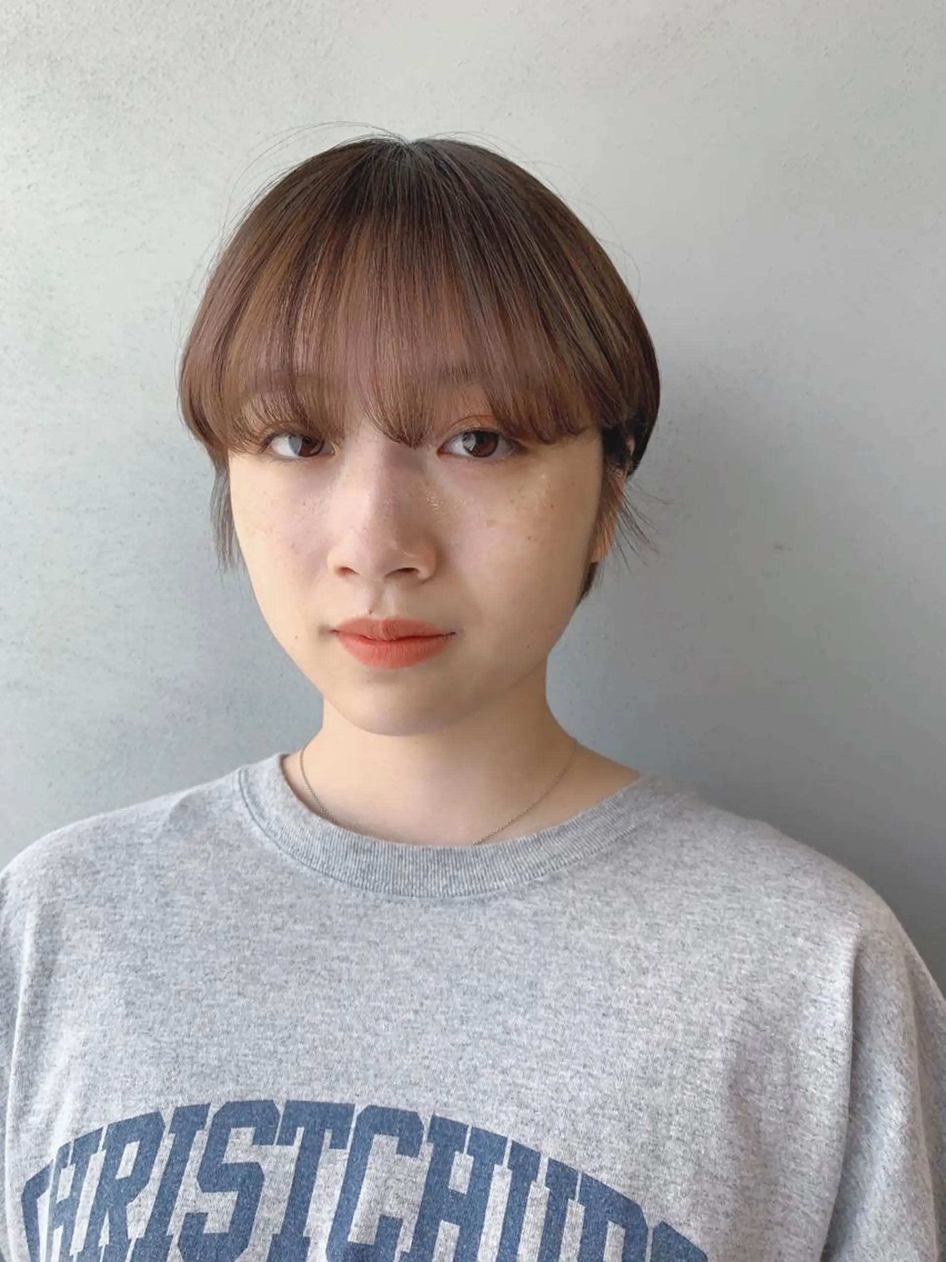 ショート カラー ボブパーマコテ巻き風 パーマNo1深江秀平のヘアスタイル