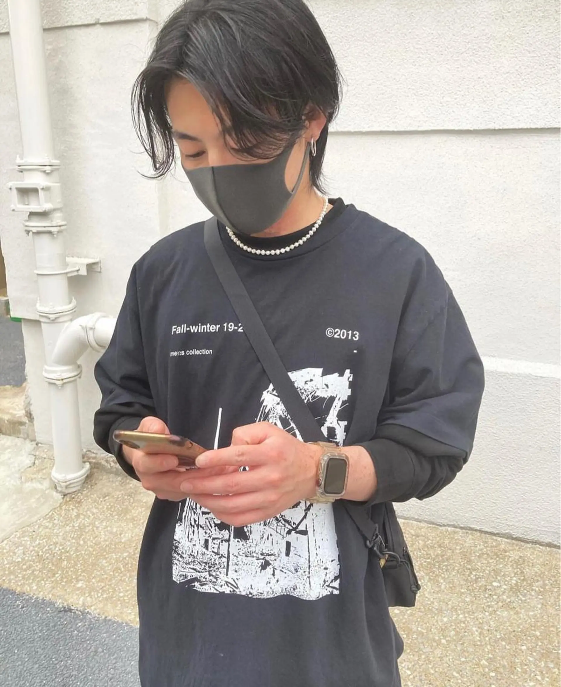 メンズ センターパート sion所属・北里 花咲のヘアスタイル