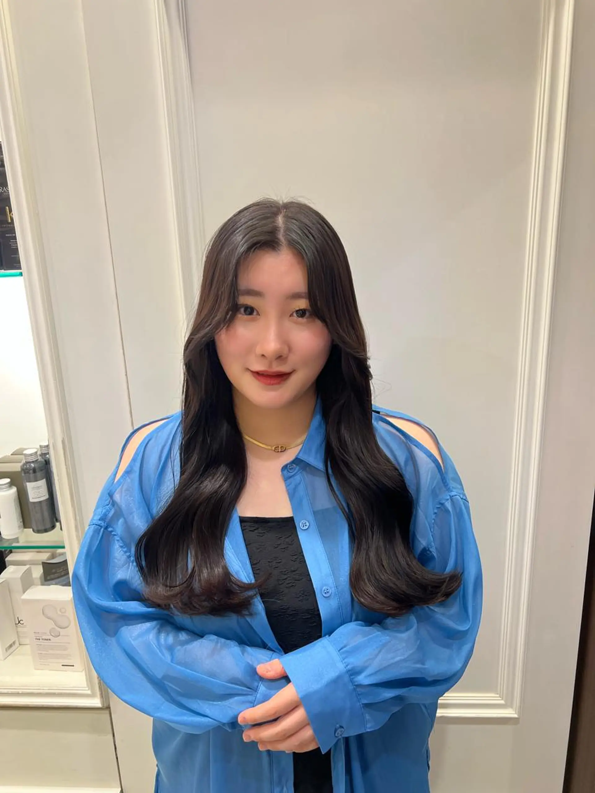 ロング カラー ヘアカラー トリートメント 顔周り/透明感 🤍銀座RINOSEのヘアスタイル