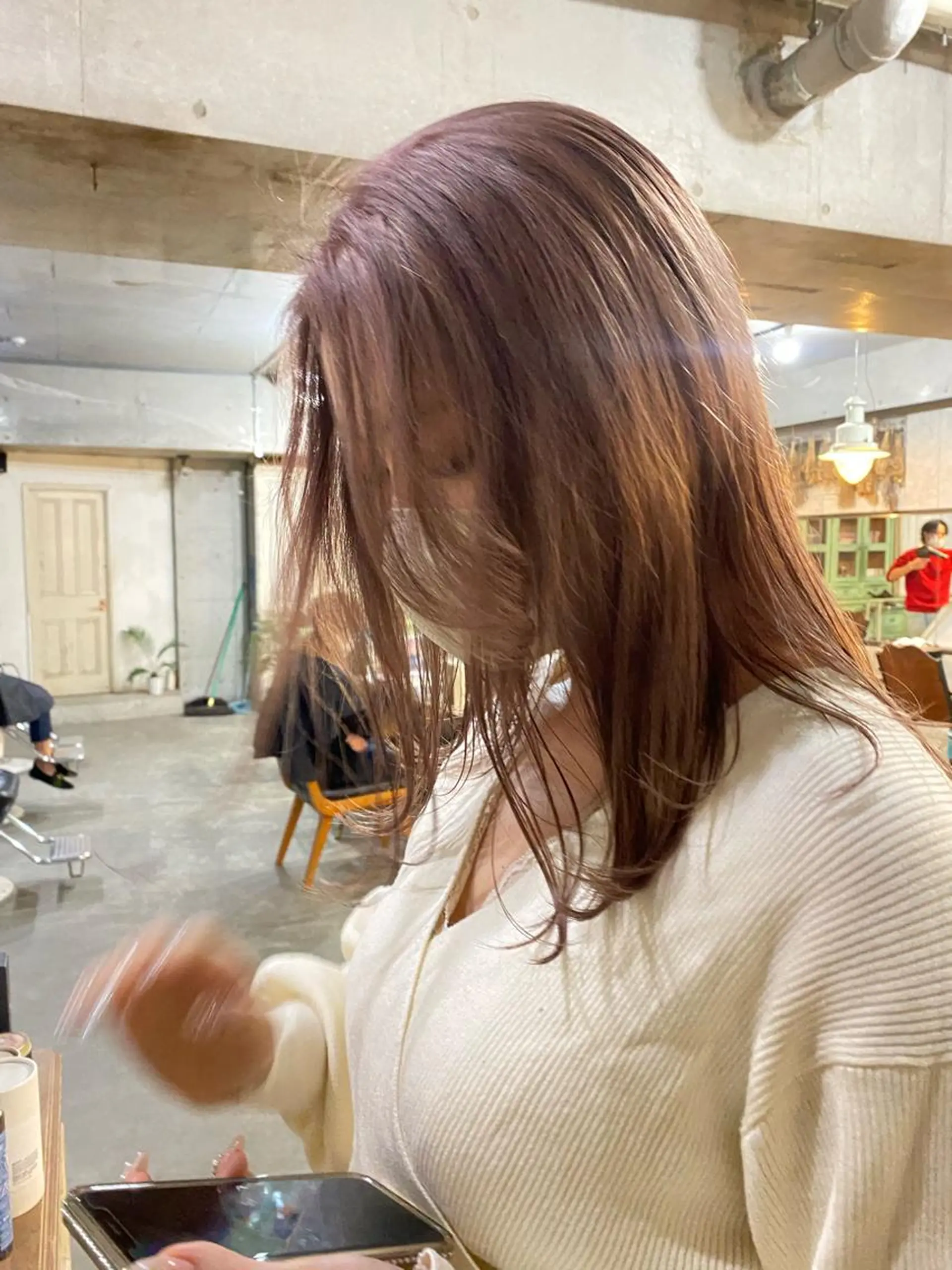 セミロング カラー パーマ ヘアアレンジ メンズ キッズ 心斎橋美容室 Junのヘアスタイル