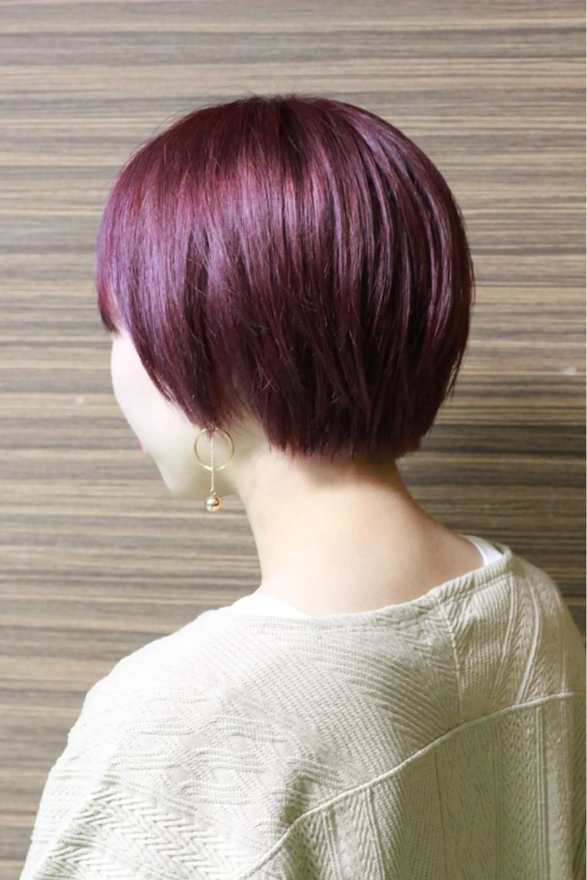 ショート カラー ピンクカラー ピンクパープル パープルカラー ヘアカラー Viage （ビアージュ）のヘアスタイル