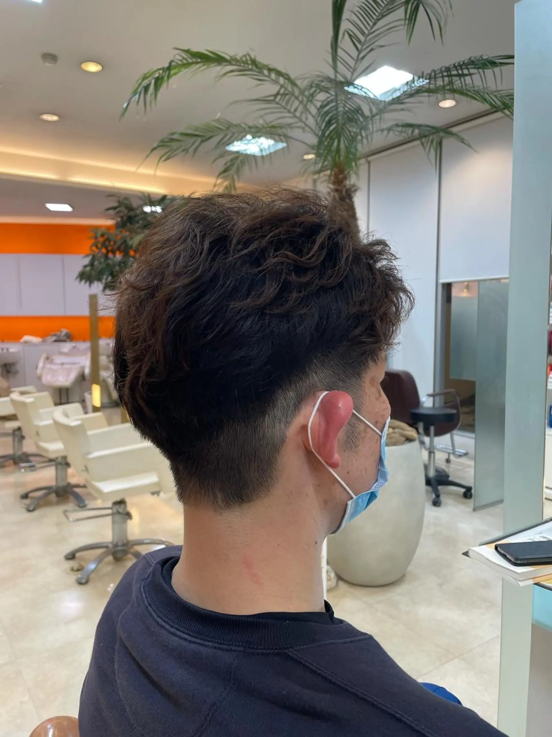 ショート パーマ メンズ 大宮｜メンズカット ダブルカラー｜パーマのヘアスタイル