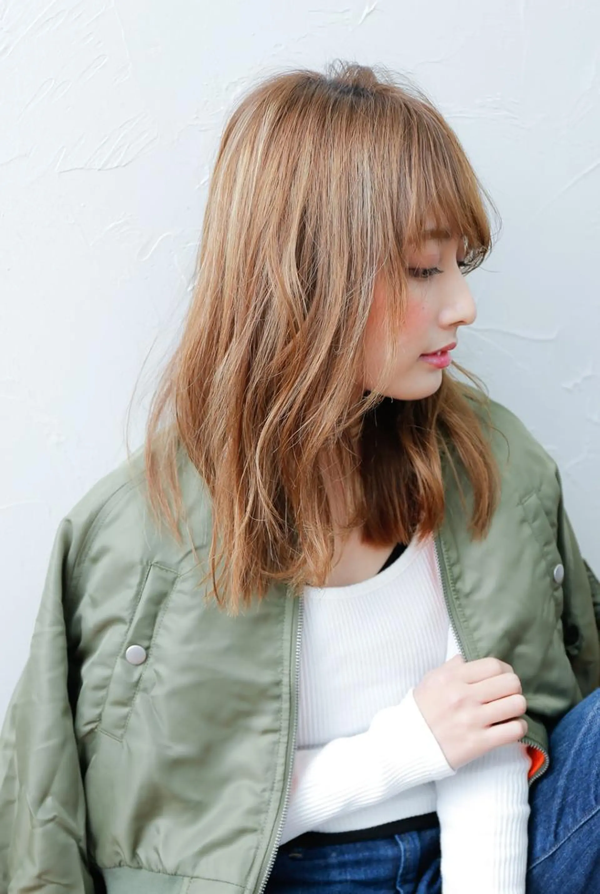 ミディアム 髪質改善 eclargeKOHのヘアスタイル