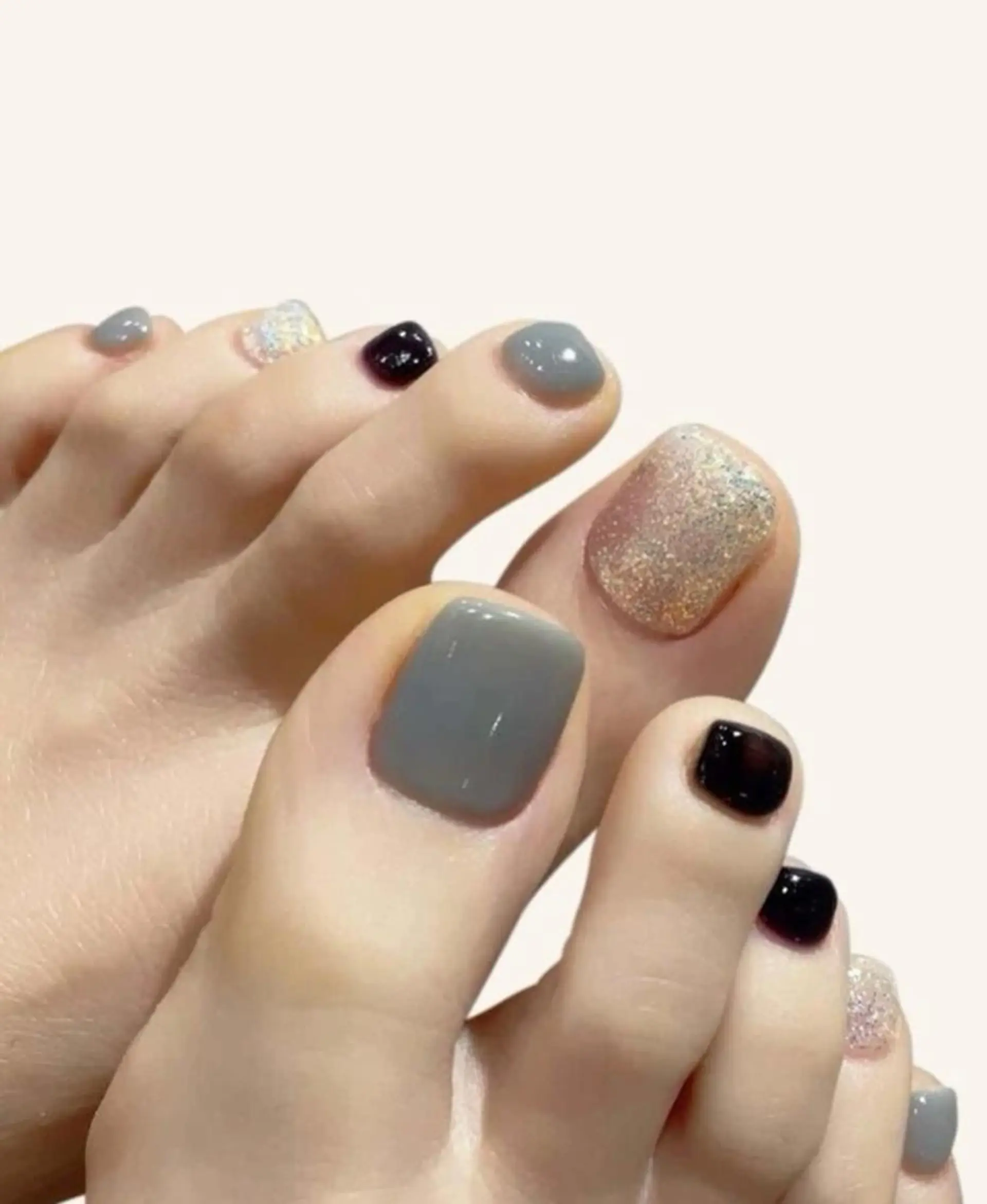 ネイル ジェルネイル ワンカラーネイル パラジェル フットネイル PURE NAIL所属・PURE NAILのネイルデザイン