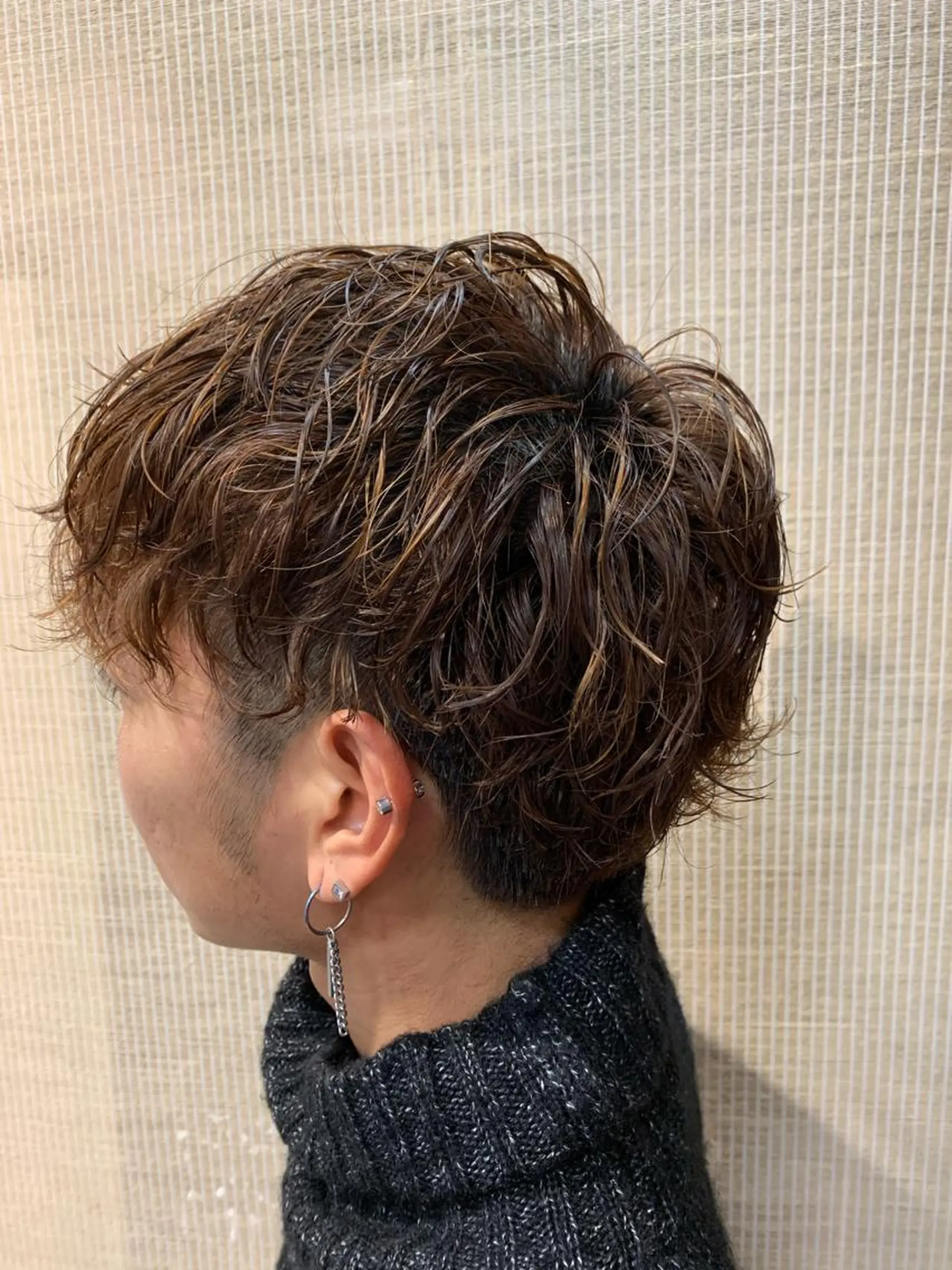 ショート パーマ メンズ labyrinthノーブル所属・メンズ特化西村 雄太のヘアスタイル