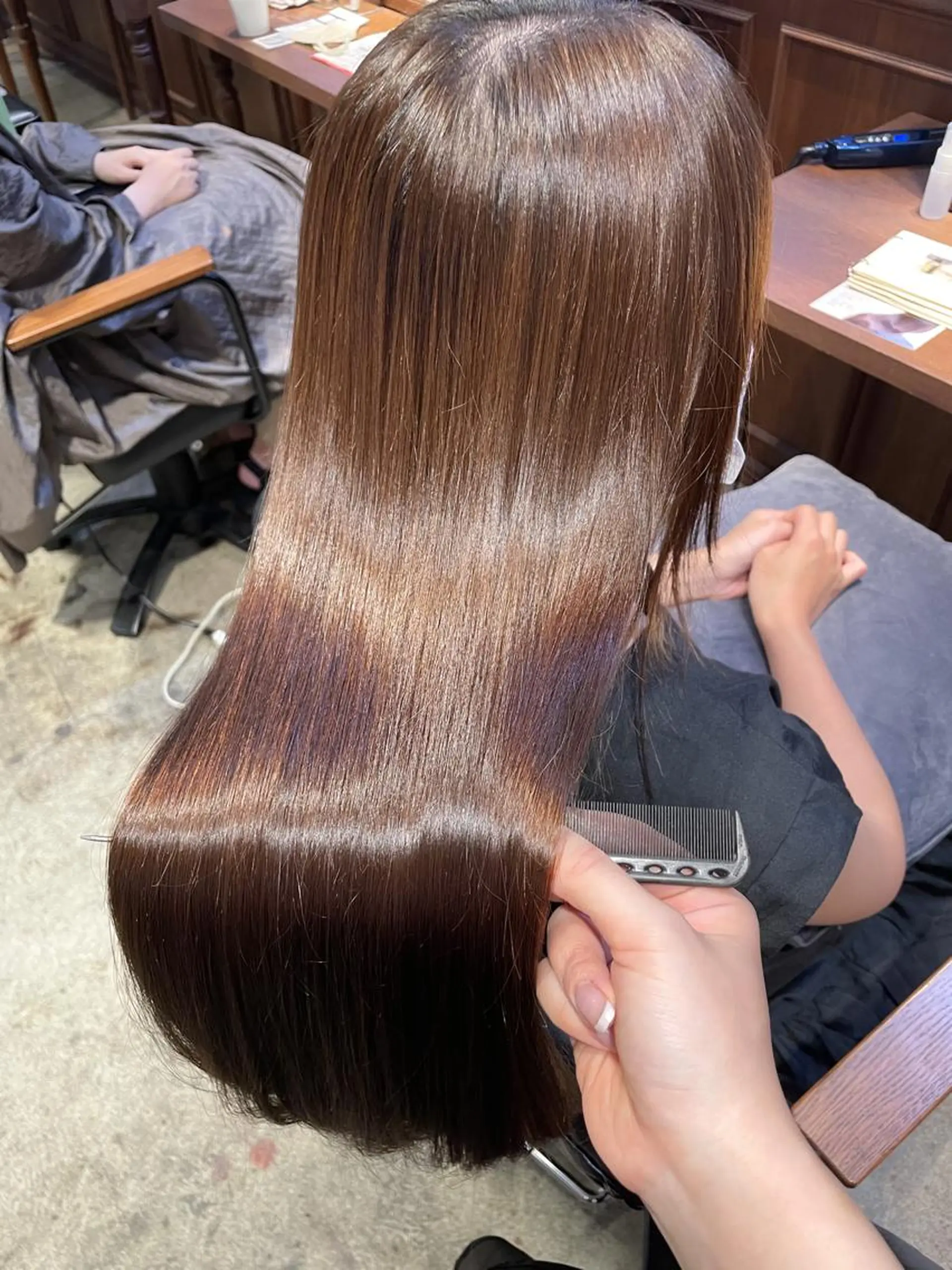 ロング 縮毛矯正 トリートメント ｅｒｉ 🧴🫧のヘアスタイル