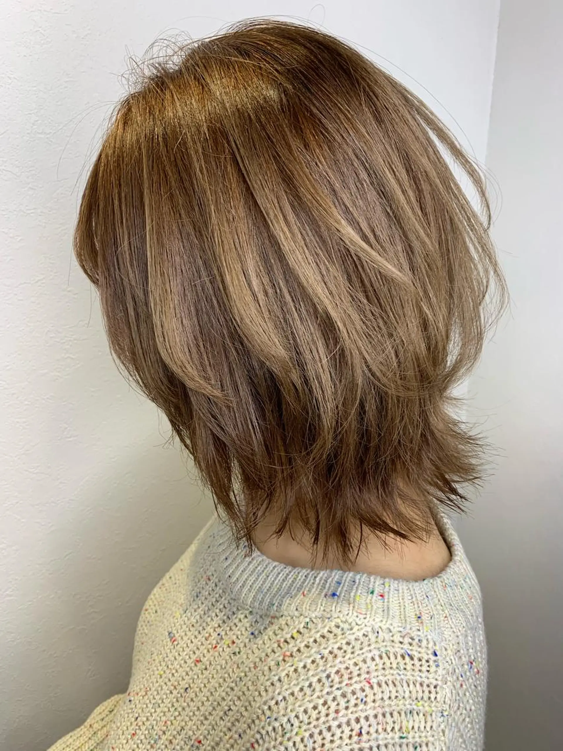 ミディアム カラー ヘアアレンジ ベージュカラー ミルクティーベージュ 髪質改善/縮毛/新宿 🫧SUZUKA🫧のヘアスタイル