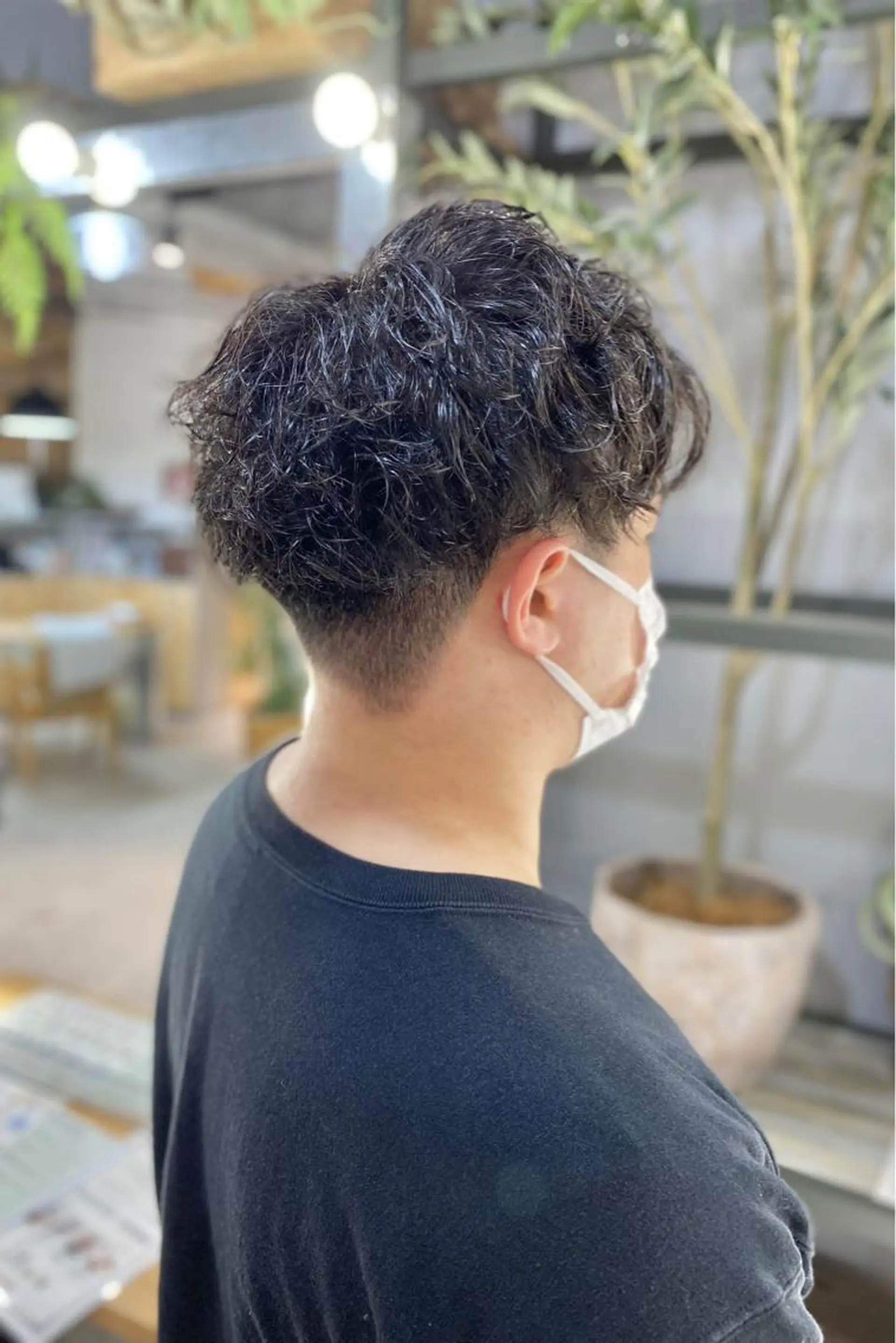 ショート パーマ メンズ 菊地 紗矢のヘアスタイル