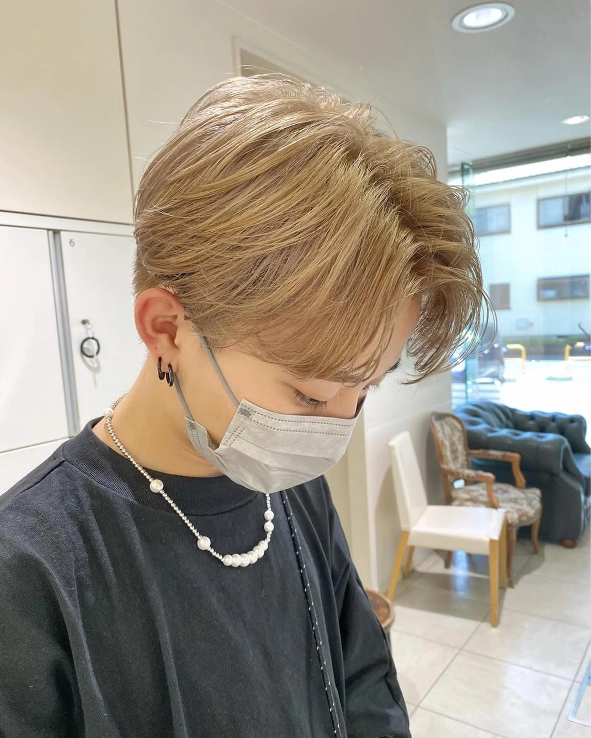 ショート カラー メンズ カット ヘアカラー トリートメント ブリーチ指名No.1 Daikiのヘアスタイル