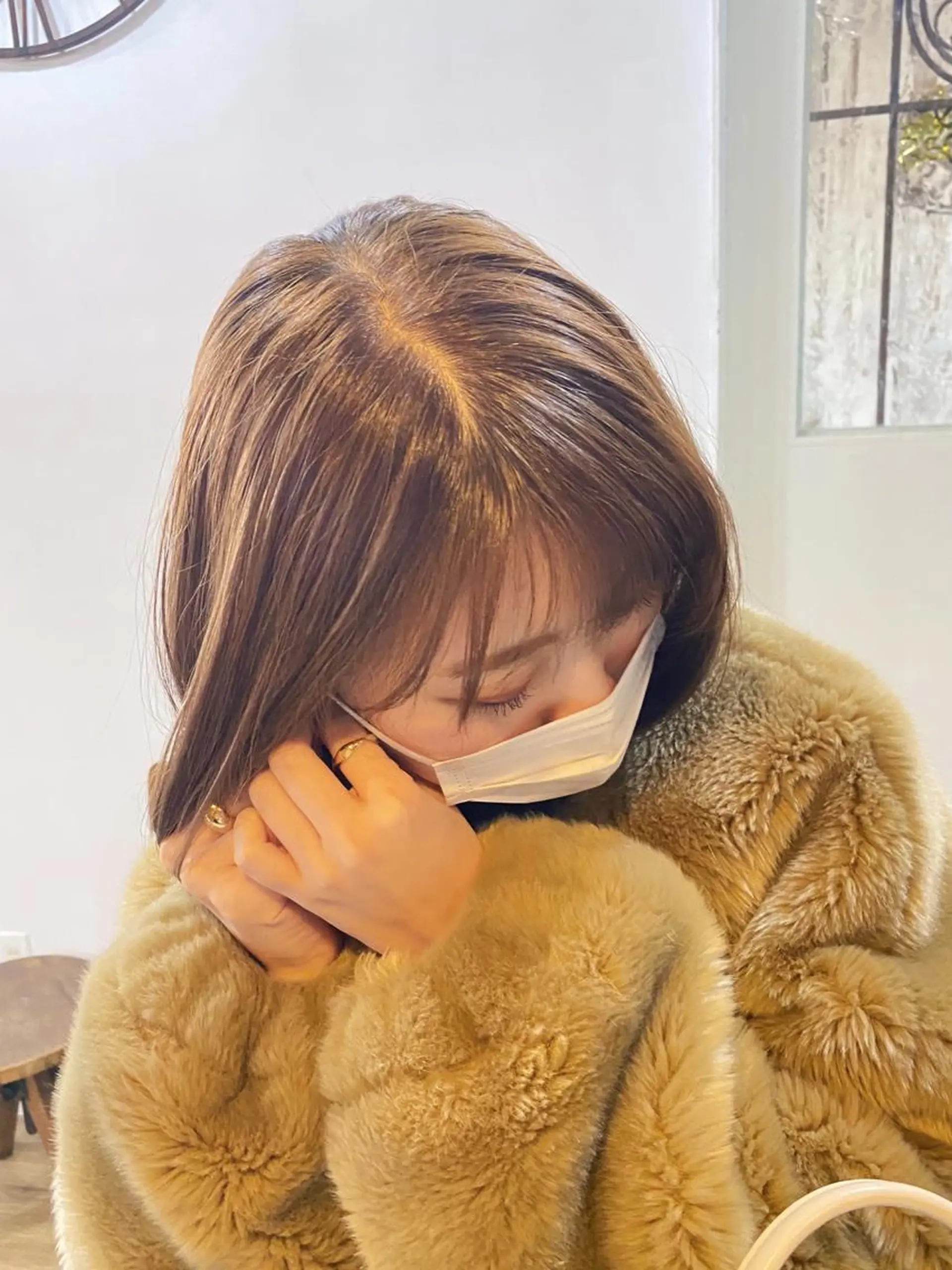 ミディアム カラー レイヤー/パーマ /ウルフ/nabeのヘアスタイル