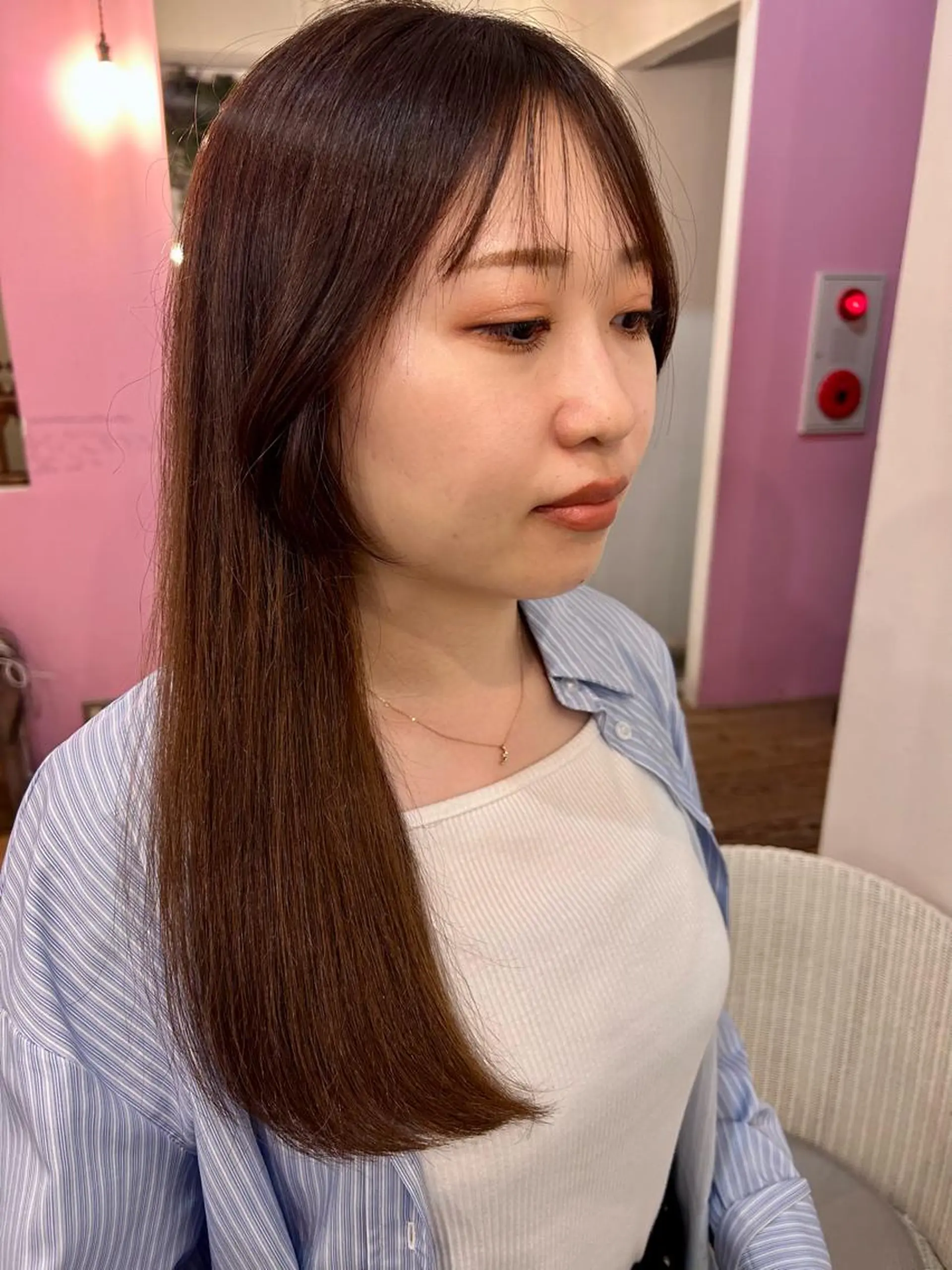 ロング スギ リンカのヘアスタイル