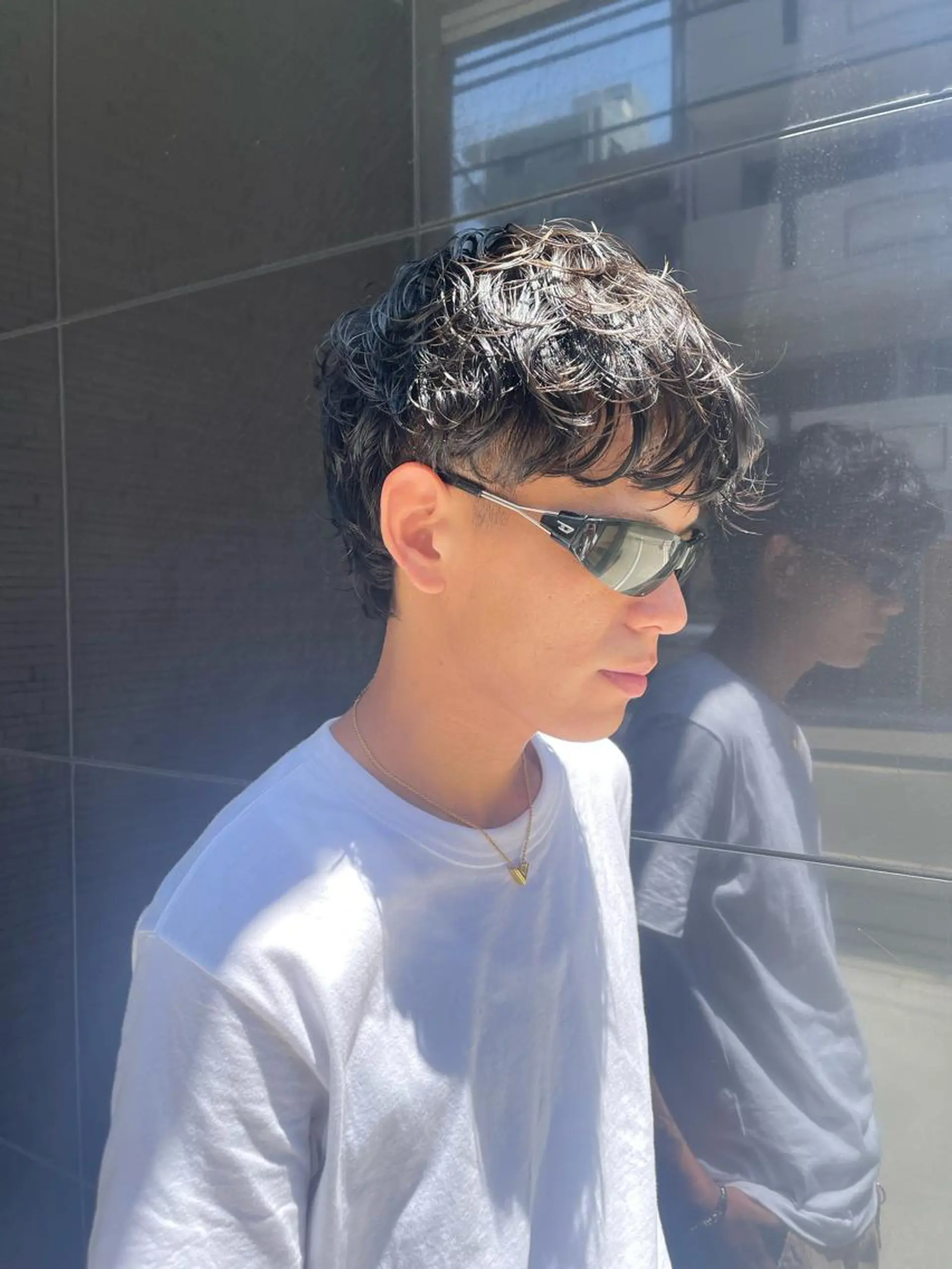 メンズ 🫧うる艶レイヤー /グレージュ🪐リサのヘアスタイル