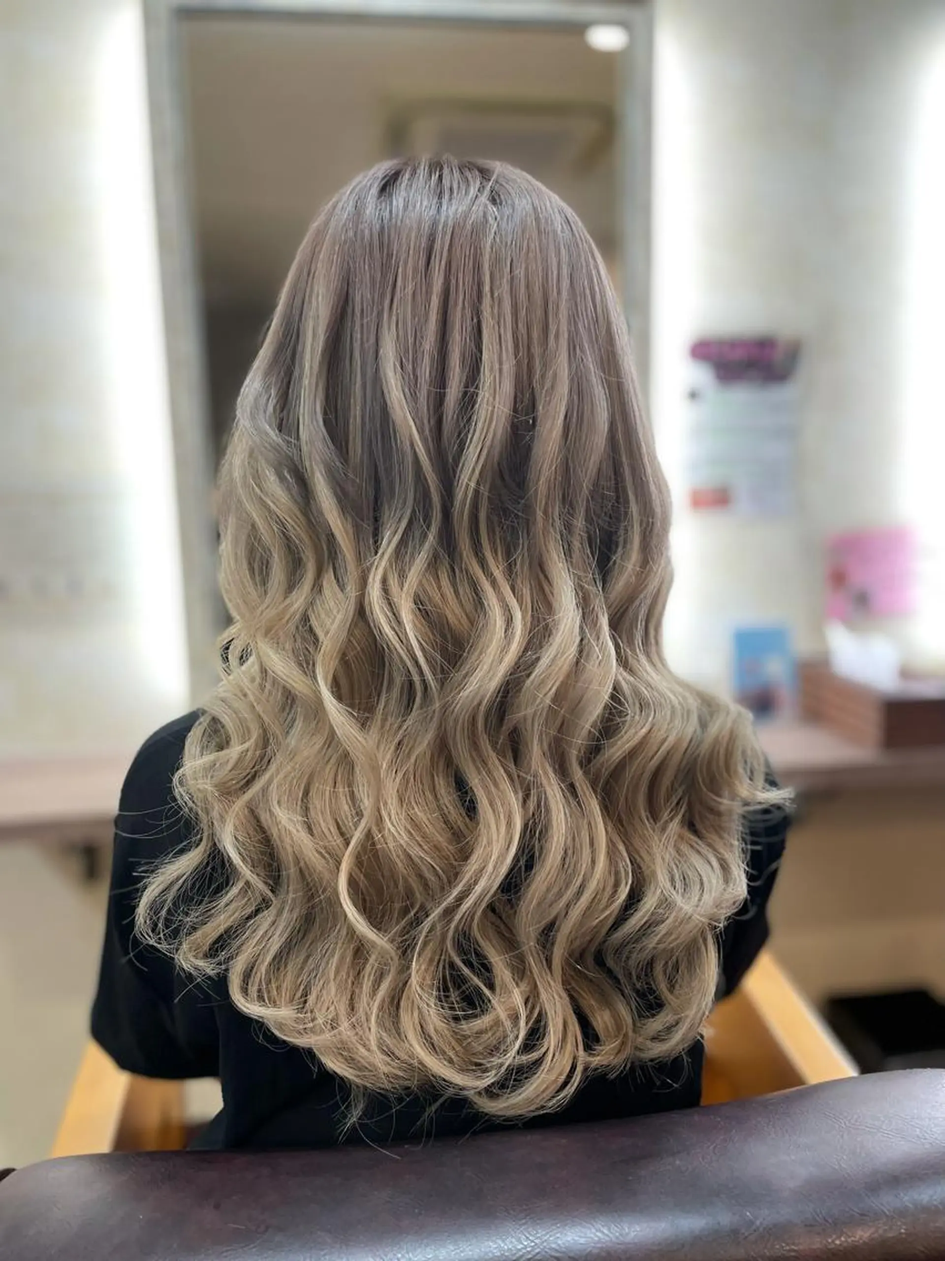 ロング カラー ヘアアレンジ シールエクステ エクステ カット ヘアカラー エクステ MagicMush ✴︎シールエクステのヘアスタイル