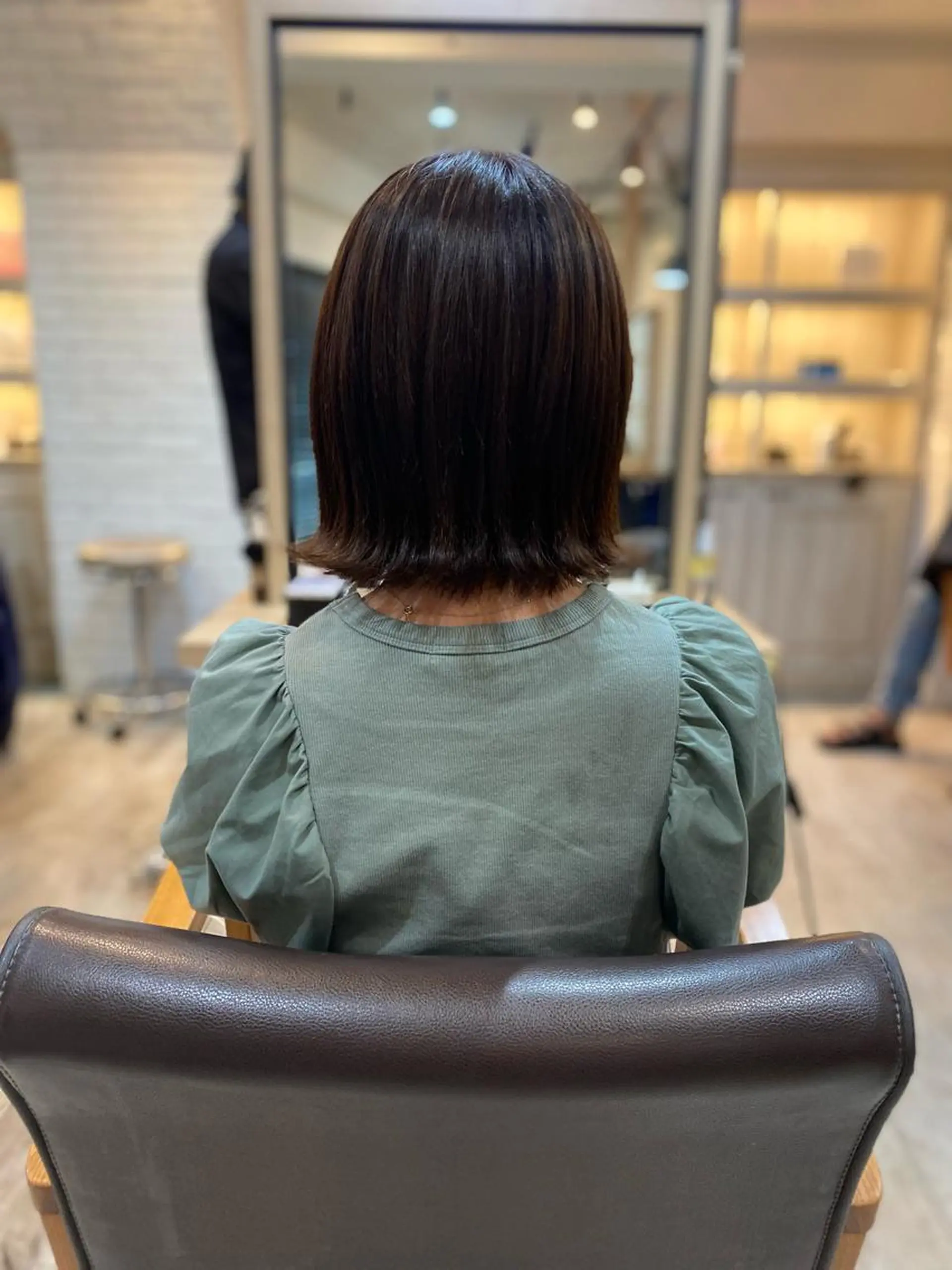 ミディアム カラー ヨシダ フミノリのヘアスタイル