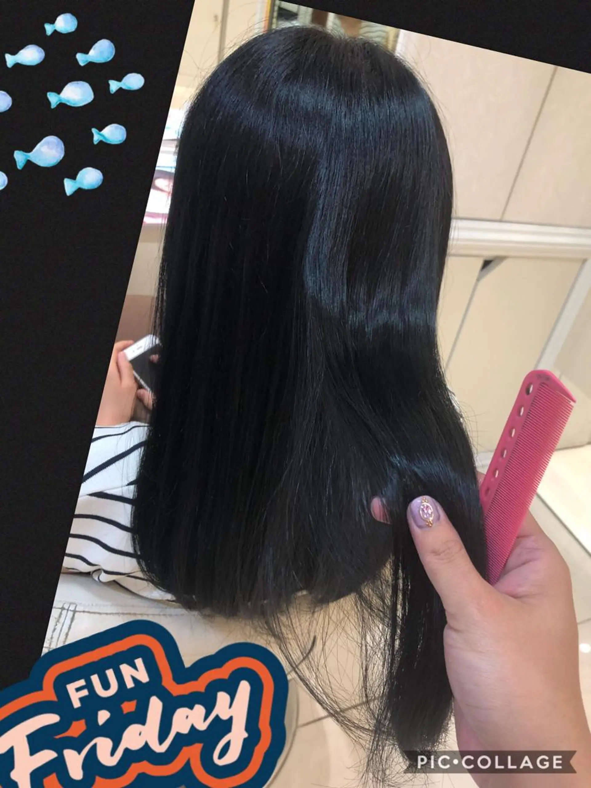 ロング カラー 永島 桜のヘアスタイル