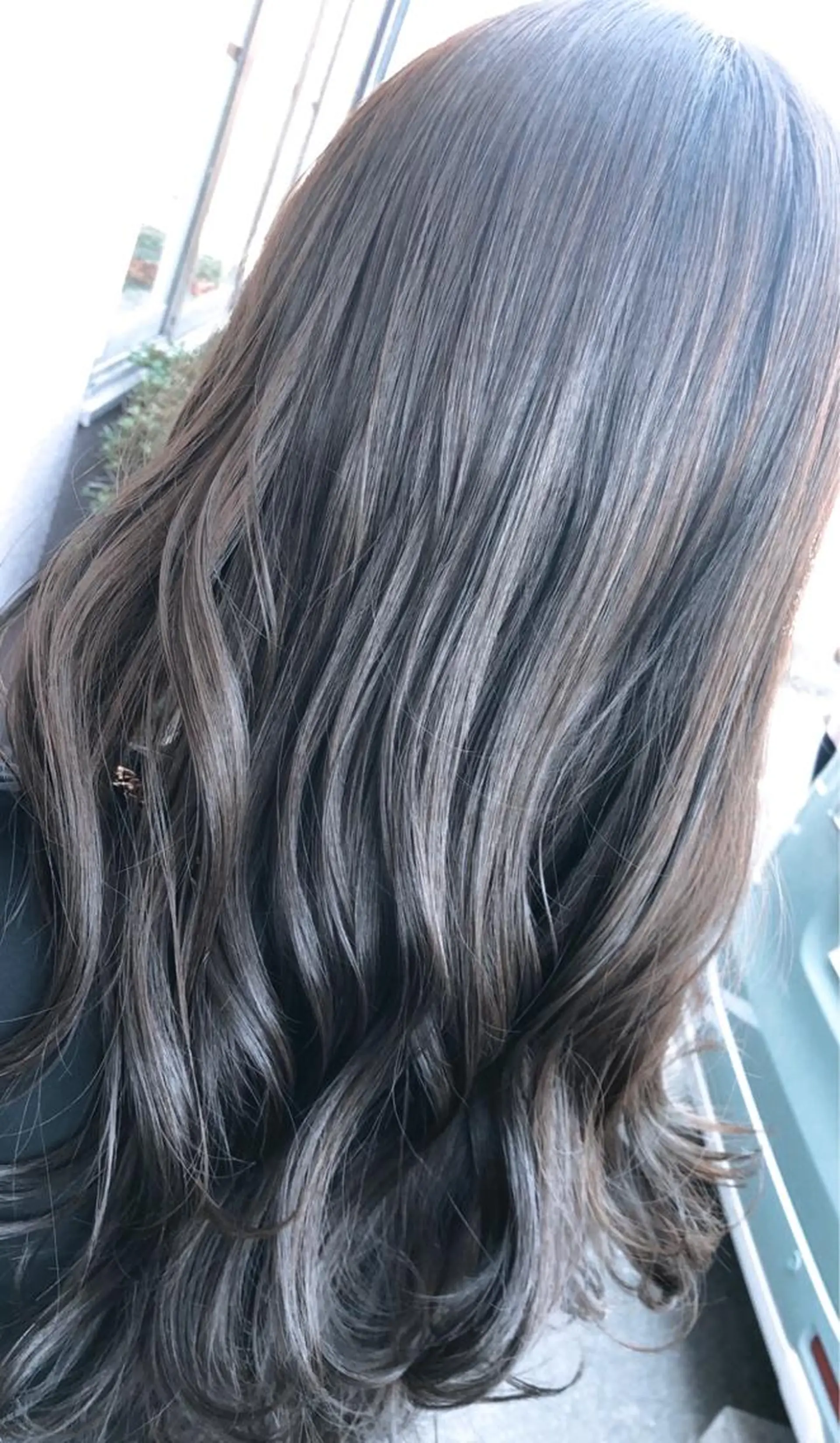 ロング カラー ミント カット ヘアカラー トリートメント freedom  下中野店所属・🫧🕊️かたやま さきこ🕊️🫧のヘアスタイル