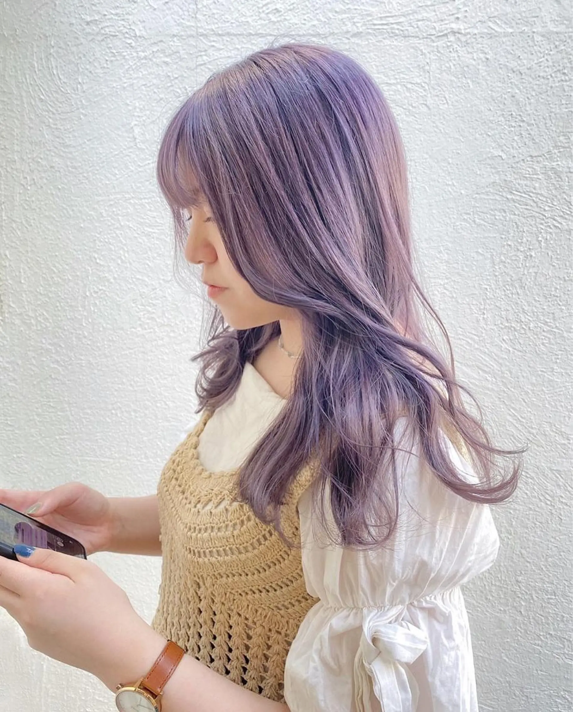 カラー パーマ、髪質改善 菊地美月のヘアスタイル