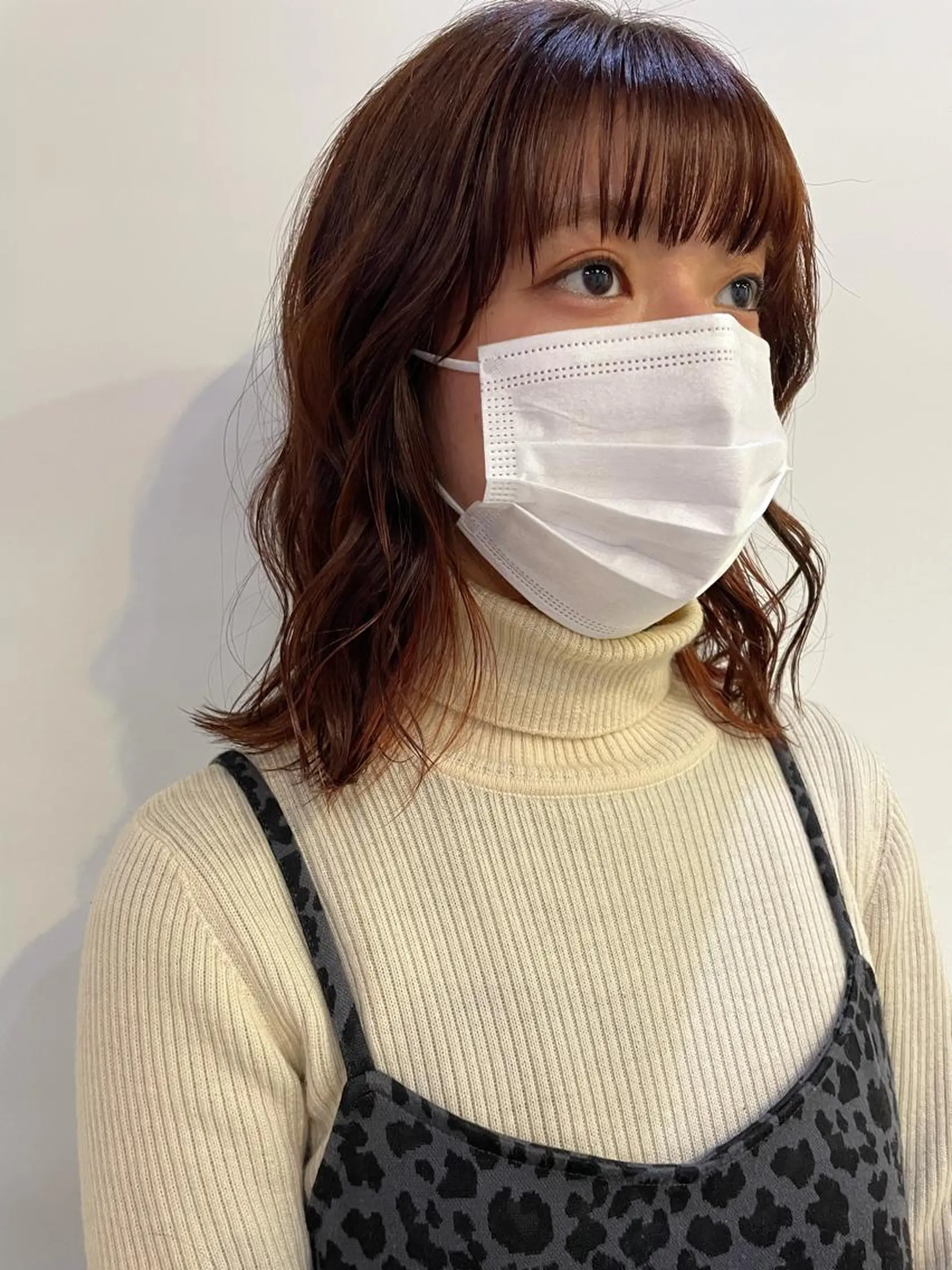 ミディアム カラー silo所属・silo MOKA 顔周りカット🦦のヘアスタイル