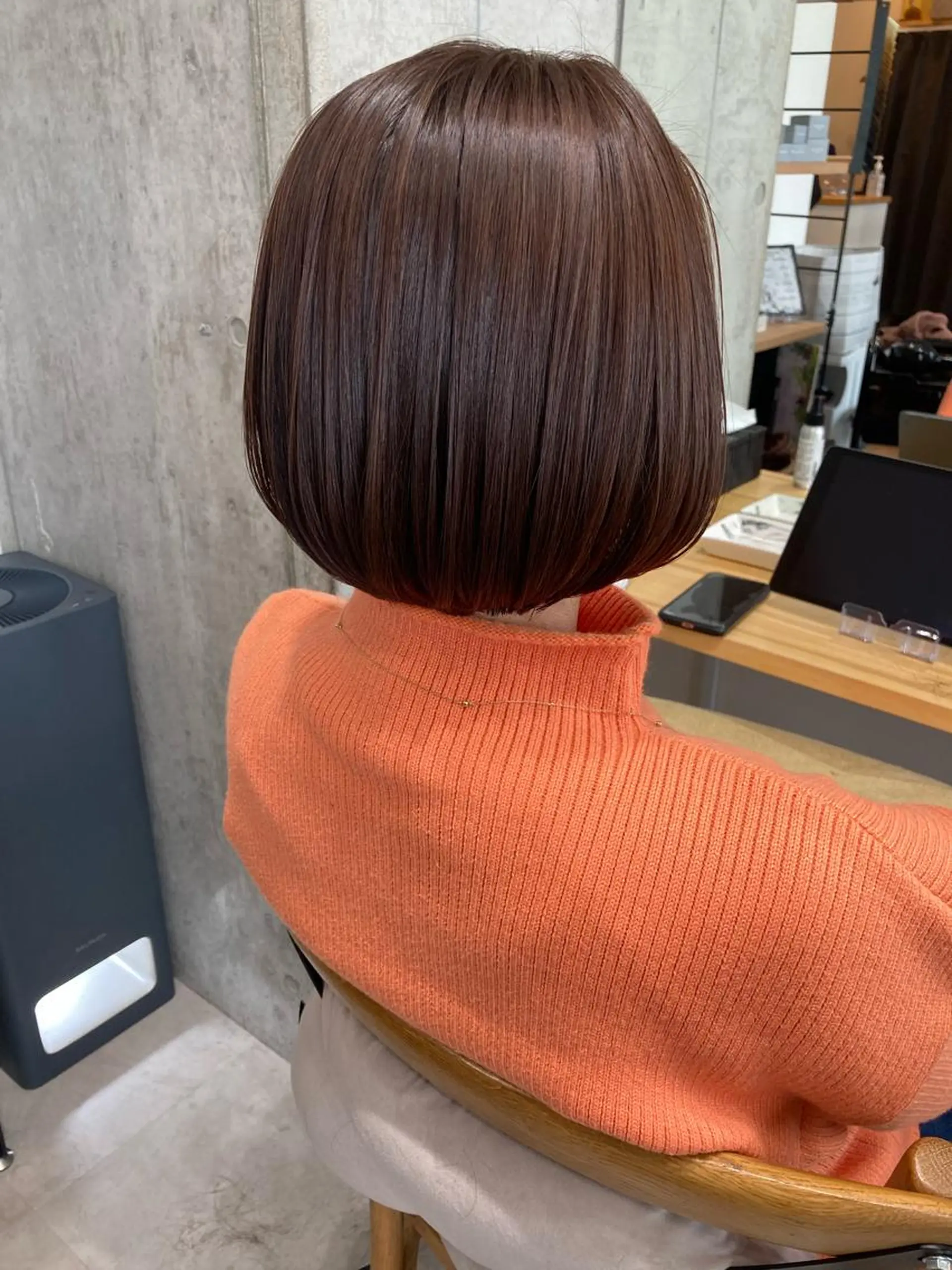 ショート ✨色持ちの良い艶 カラー✨蟹江真世のヘアスタイル