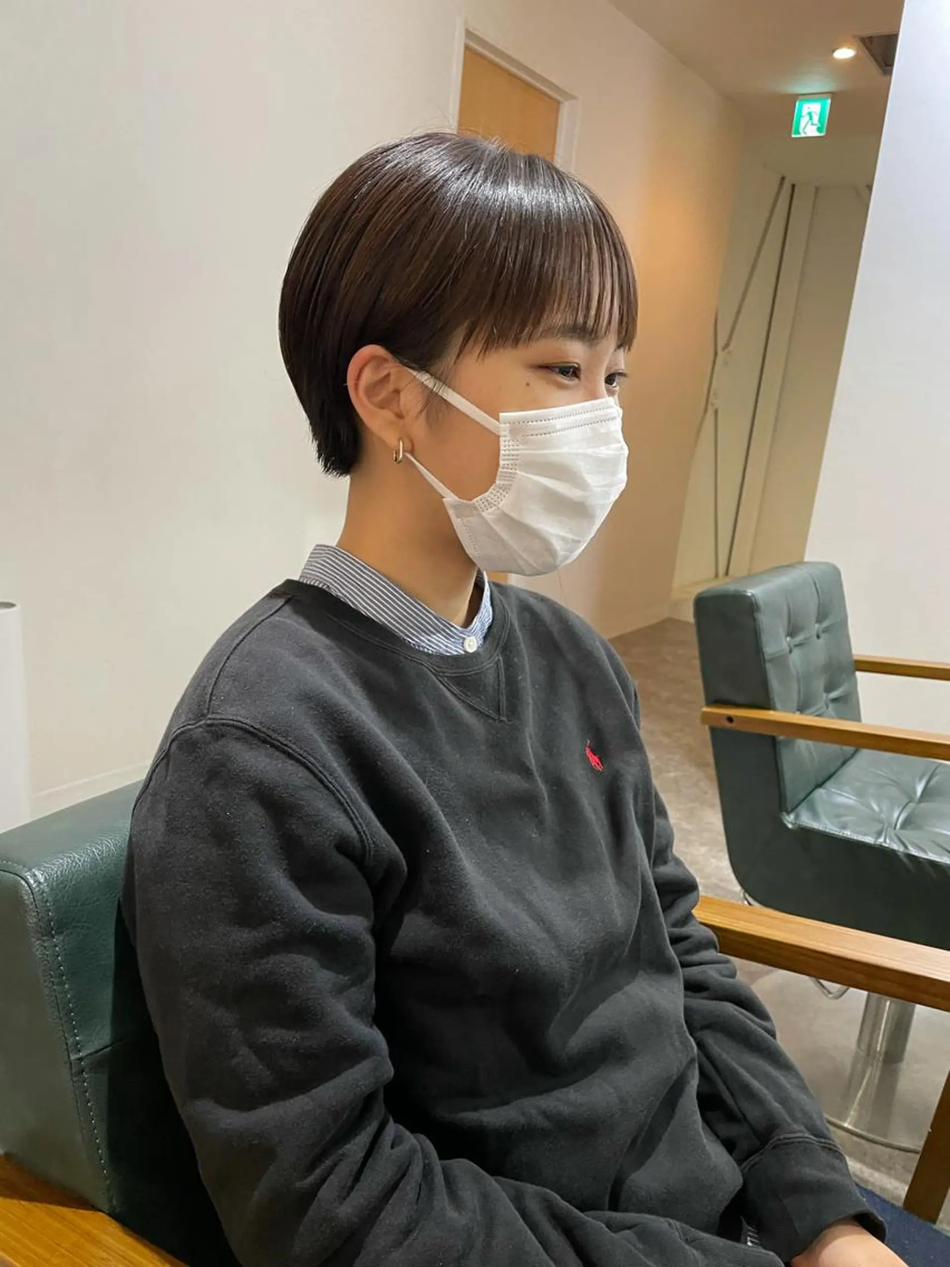 ショート カラー ショートヘア カット ヘアカラー トリートメント パーマ/透明感カラー /ボブ/吉田一生のヘアスタイル