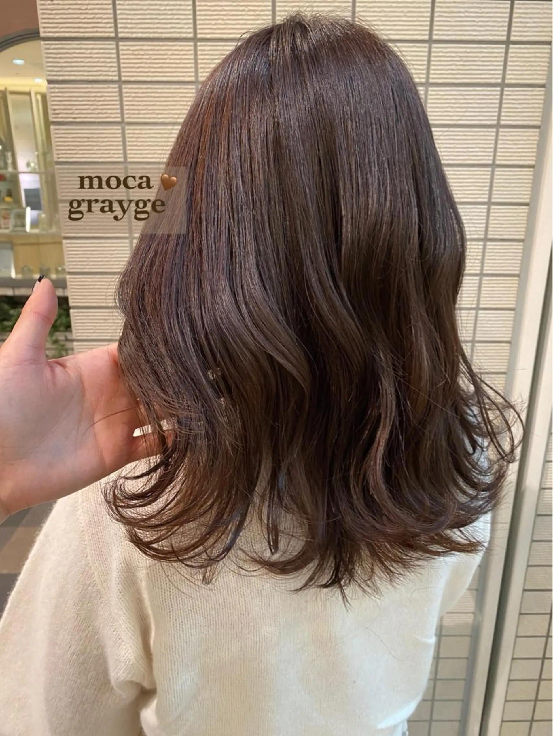 ミディアム カラー グレージュ モカグレージュ トリートメント miiia lash所属・miiia lashのマツエク・マツパデザイン